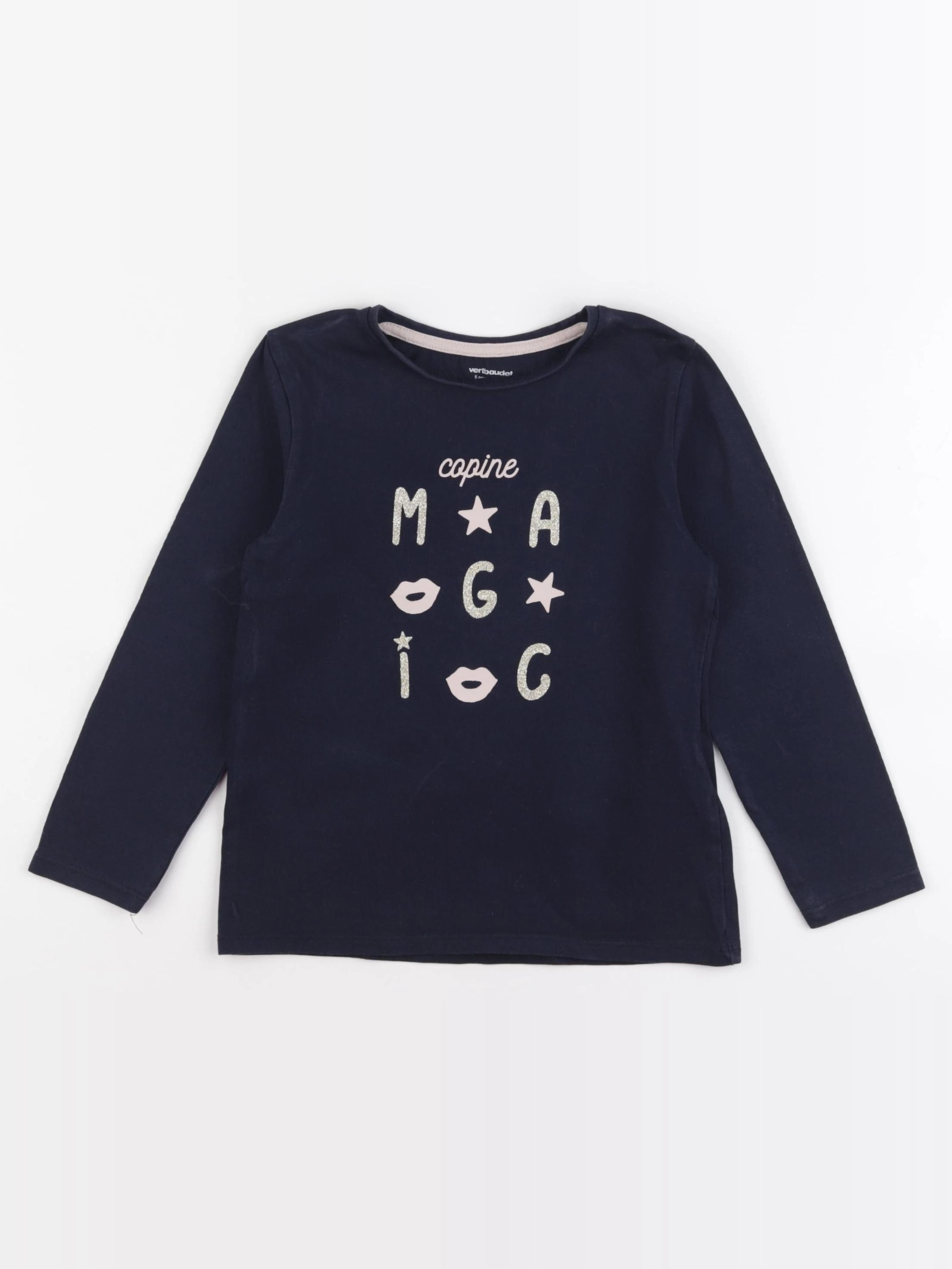 Vertbaudet - tee-shirt bleu - 6 ans