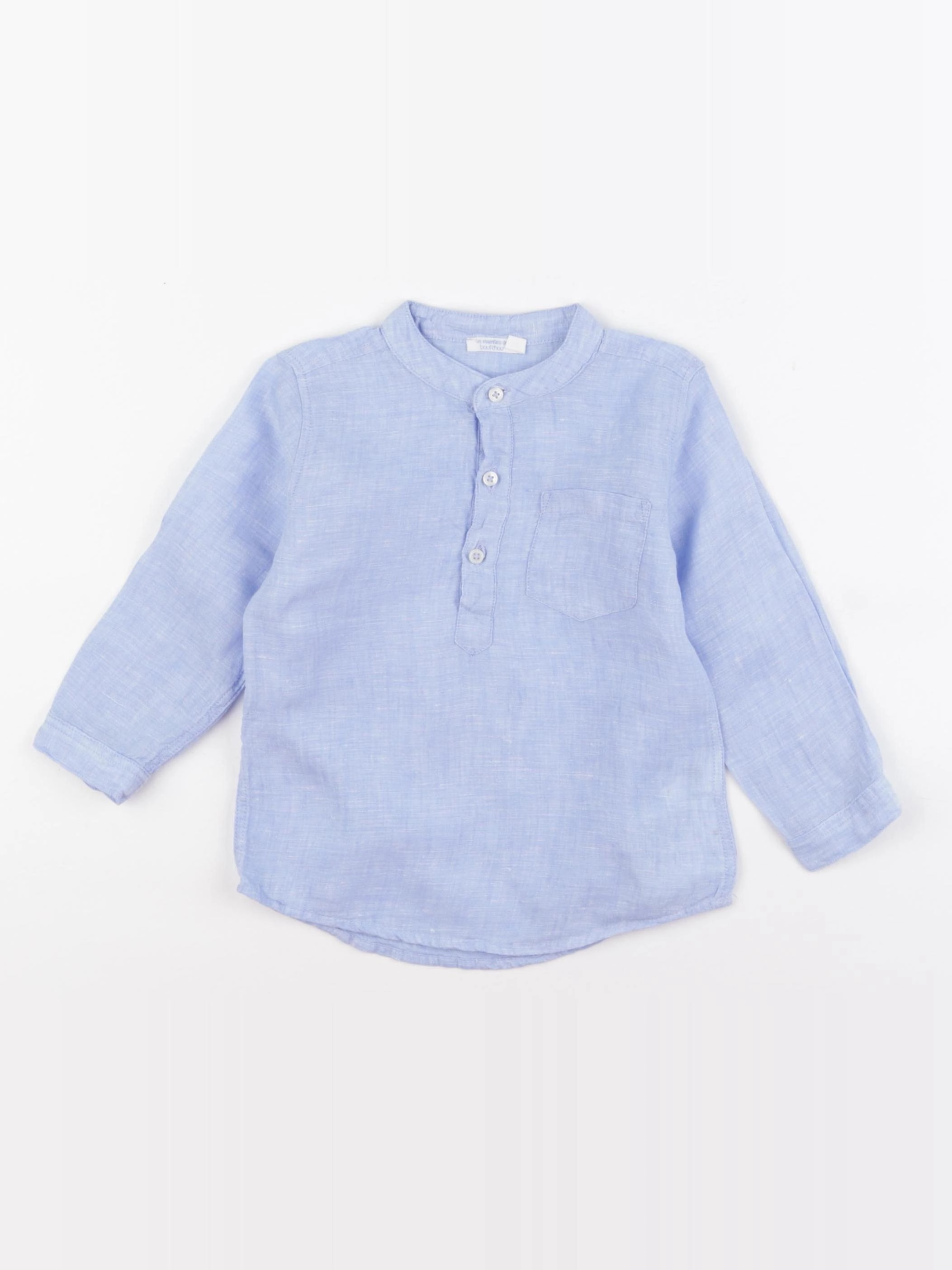 Boutchou - chemise bleu - 24 mois