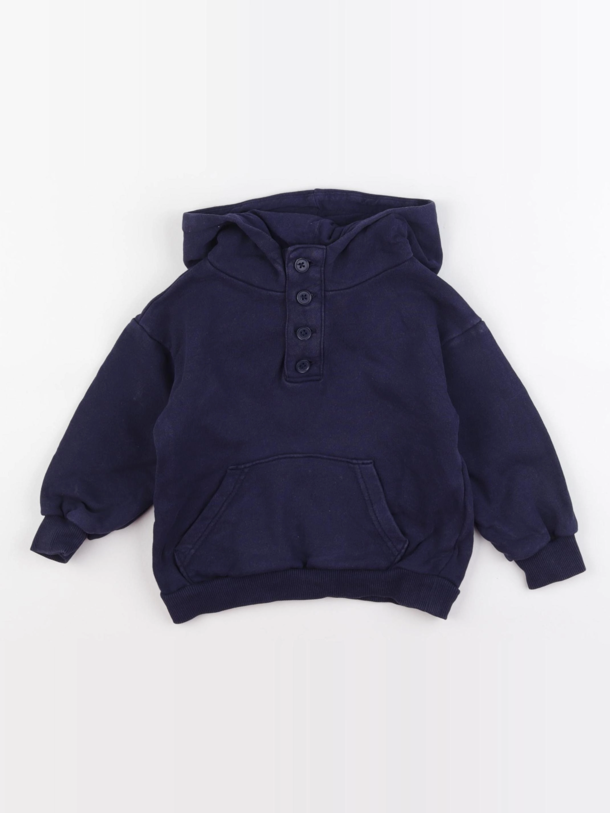H&M - sweat bleu - 18/24 mois
