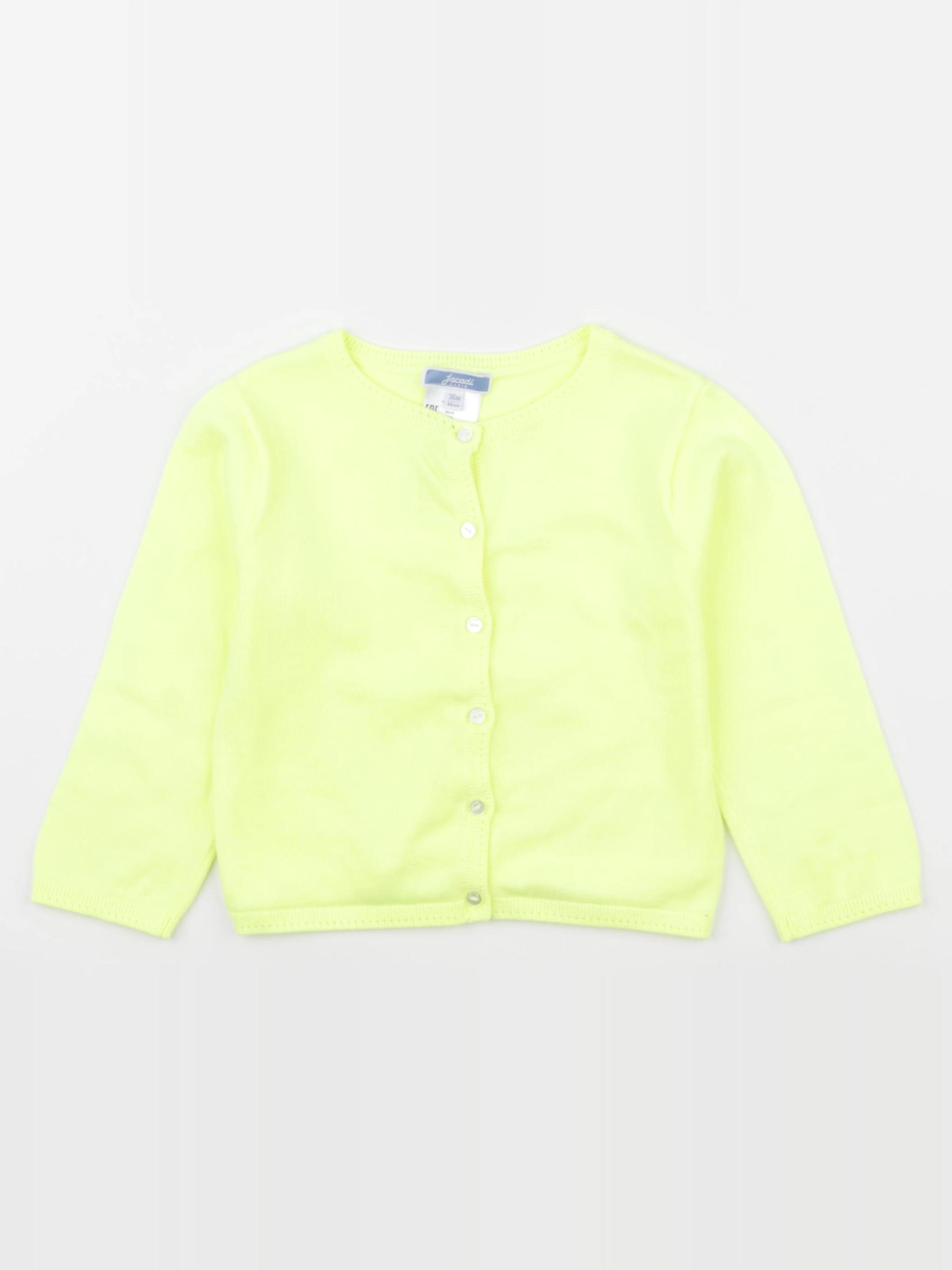 Jacadi - gilet jaune fluo - 36 mois