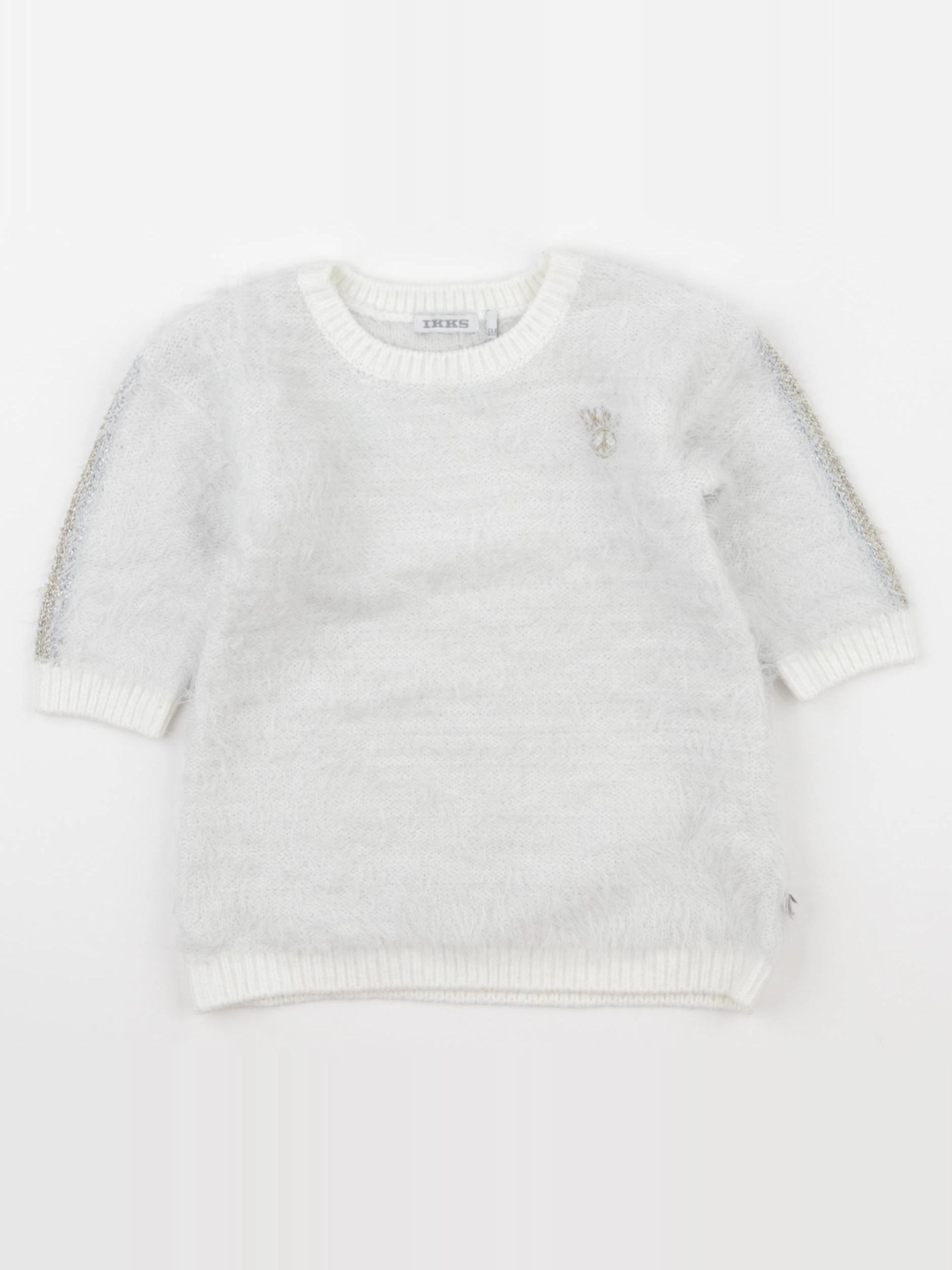IKKS - robe argent, blanc - 6 mois