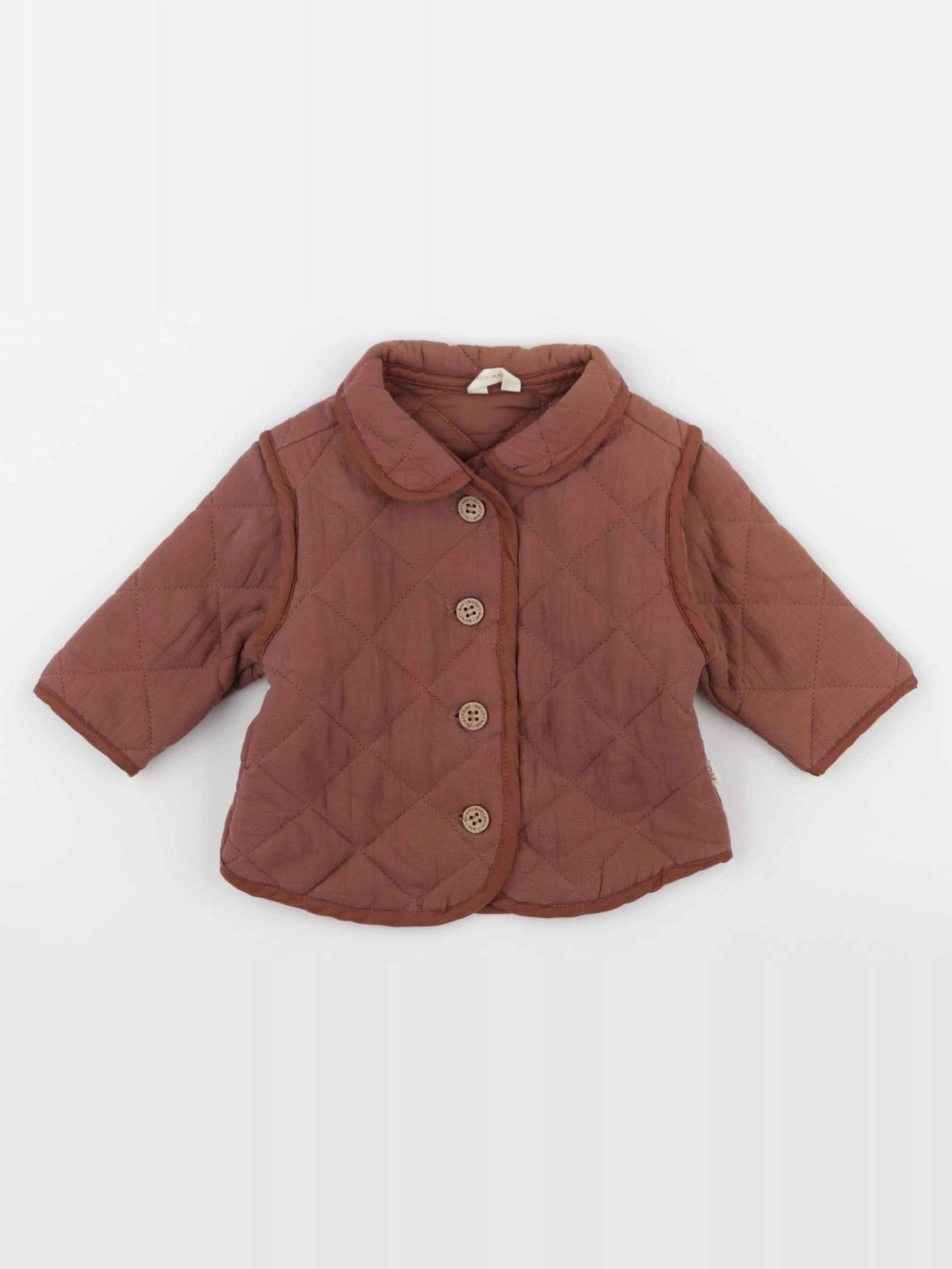 Quincy Mae - veste marron - 3/6 mois