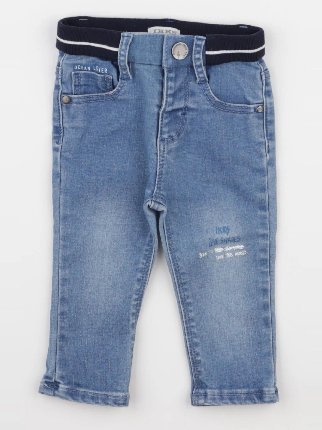 IKKS - jean bleu - 6 mois