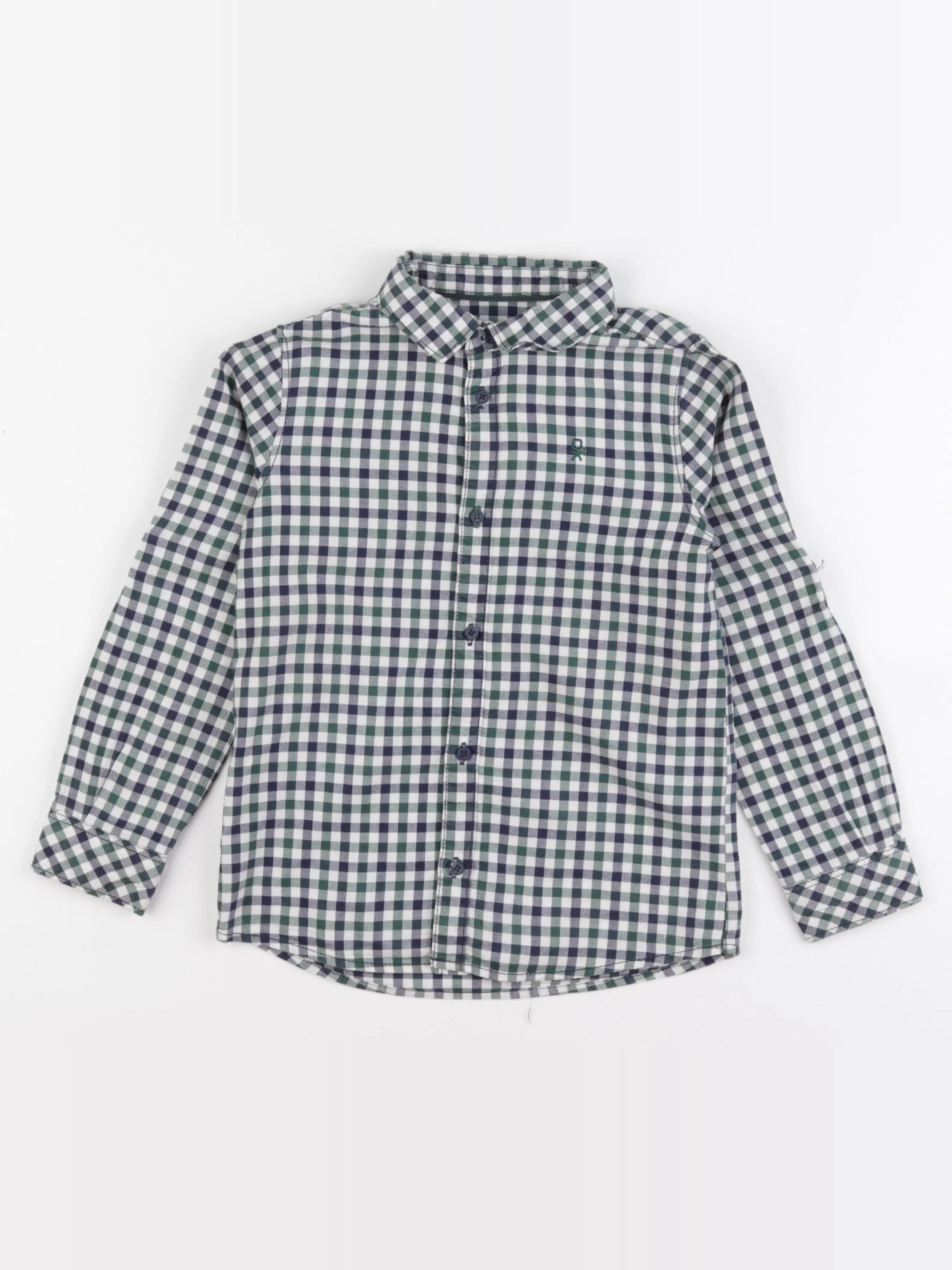 Okaidi - chemise bleu, vert - 5 ans