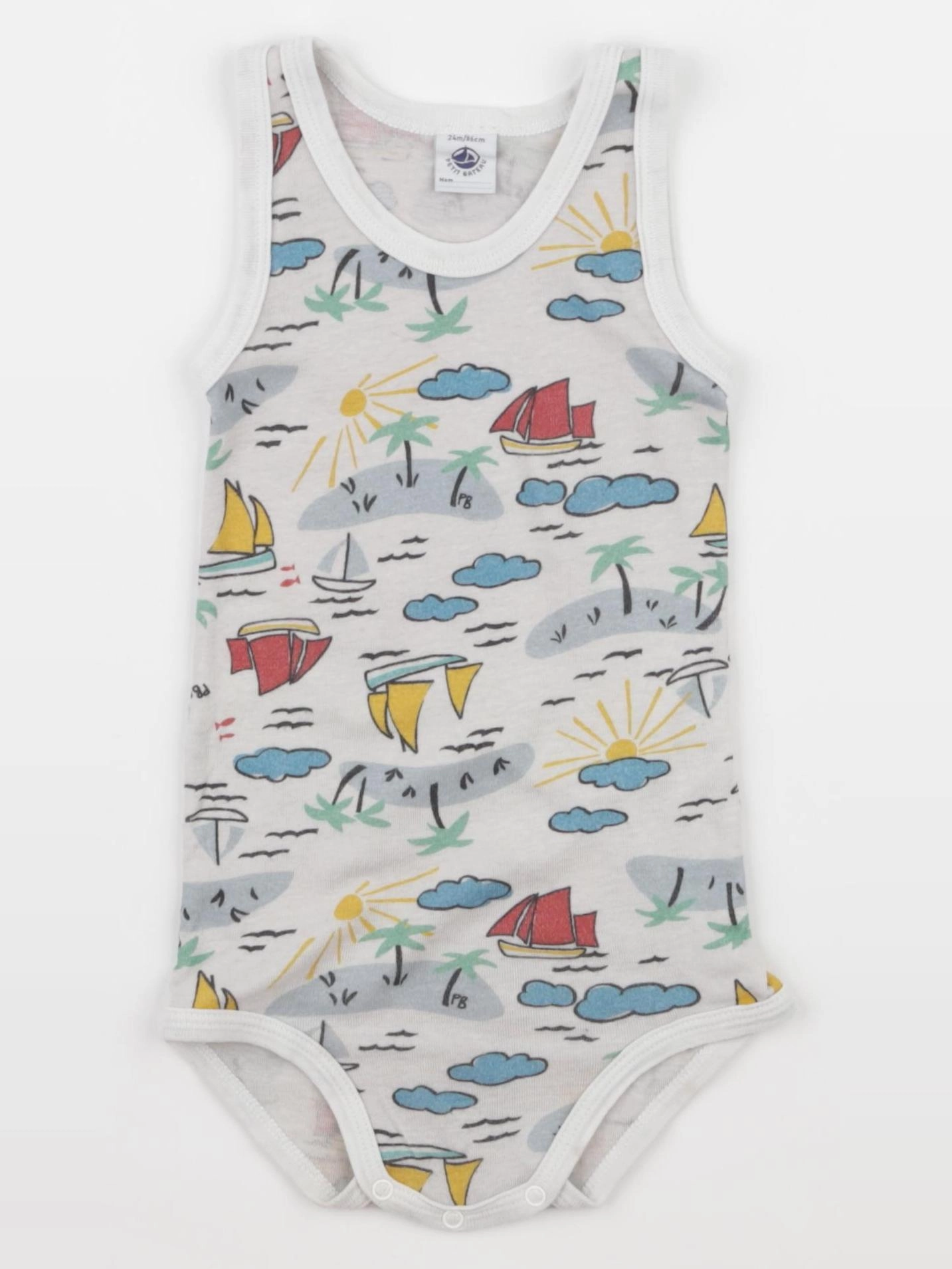 Petit Bateau - body multicolore - 24 mois