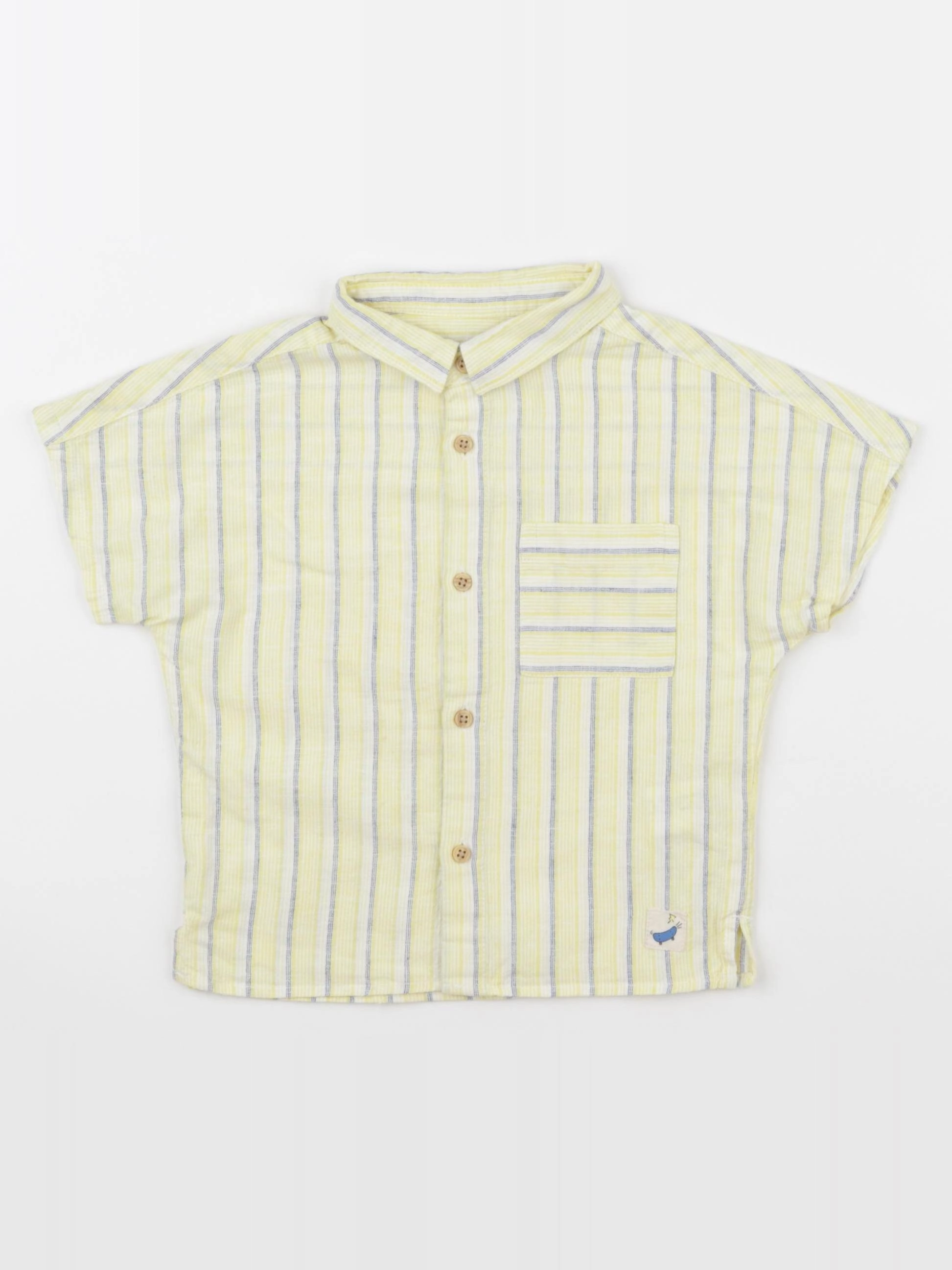 Zara - chemise jaune - 9 mois
