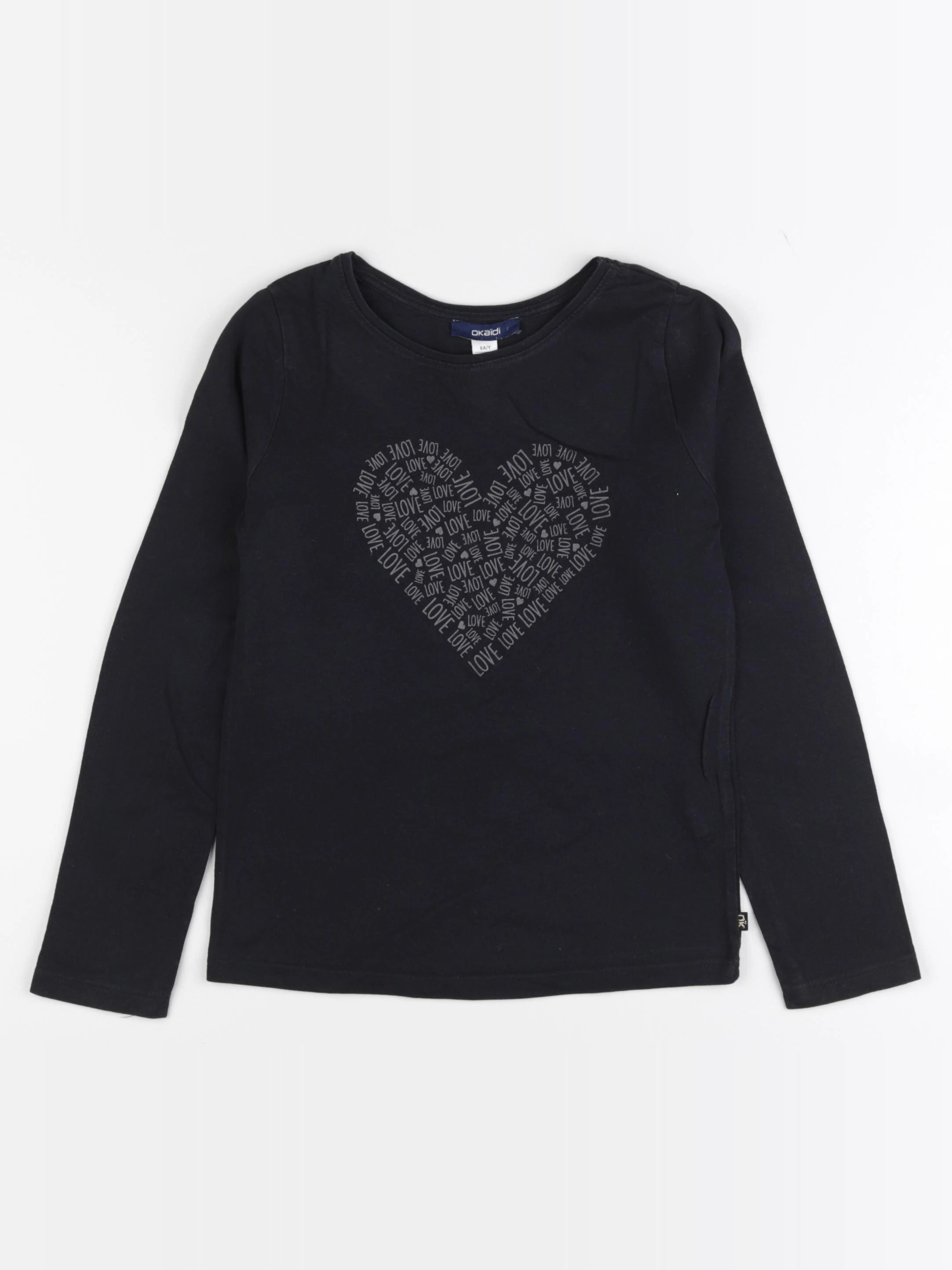 Okaidi - tee-shirt noir - 8 ans