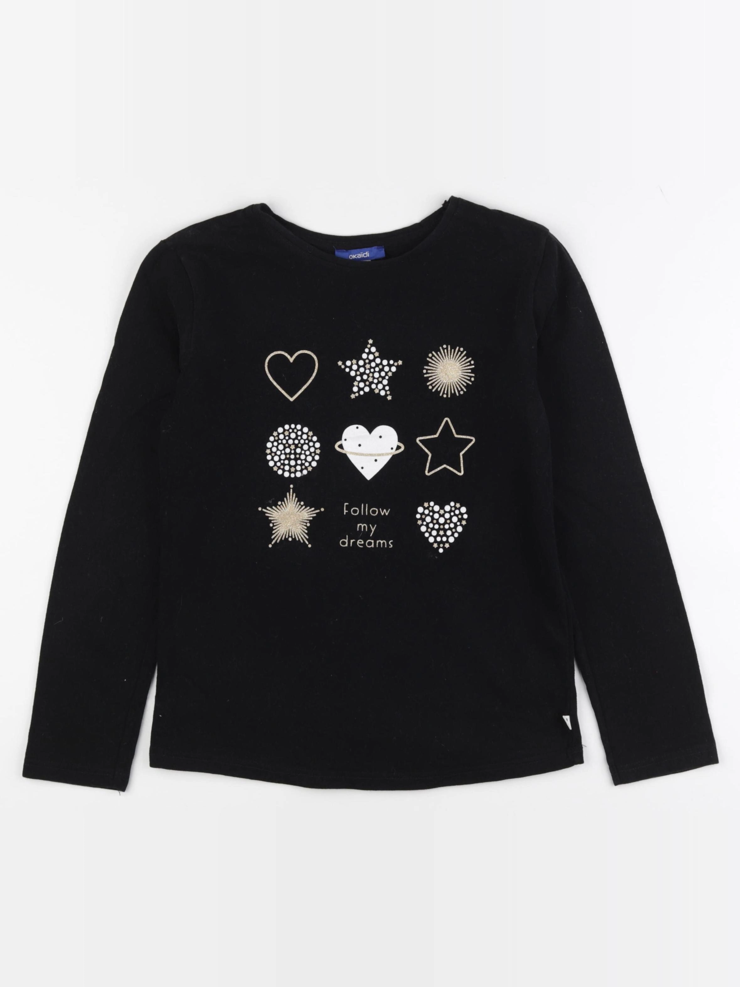 Okaidi - tee-shirt noir - 10 ans