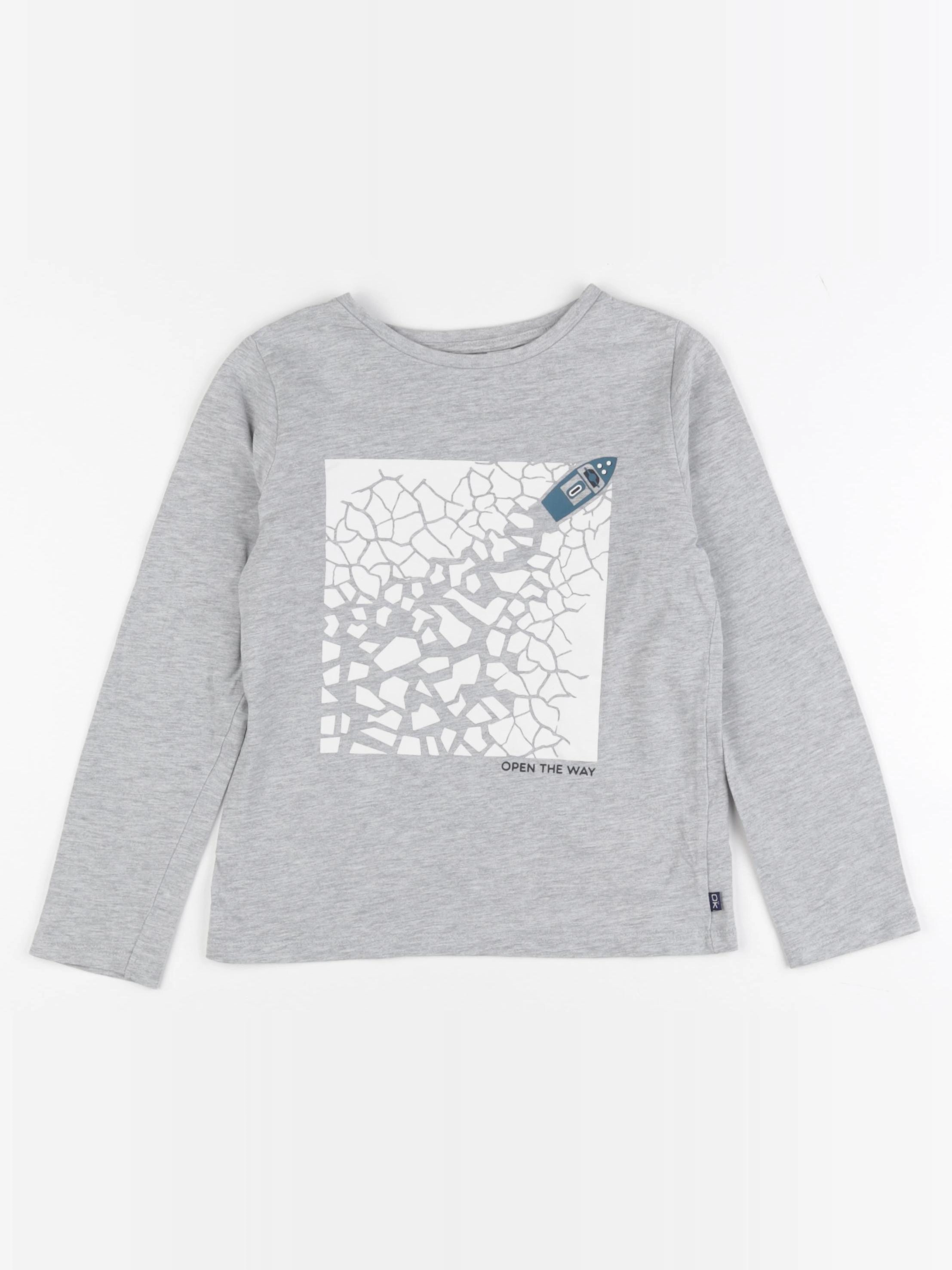 Okaidi - tee-shirt gris - 6 ans