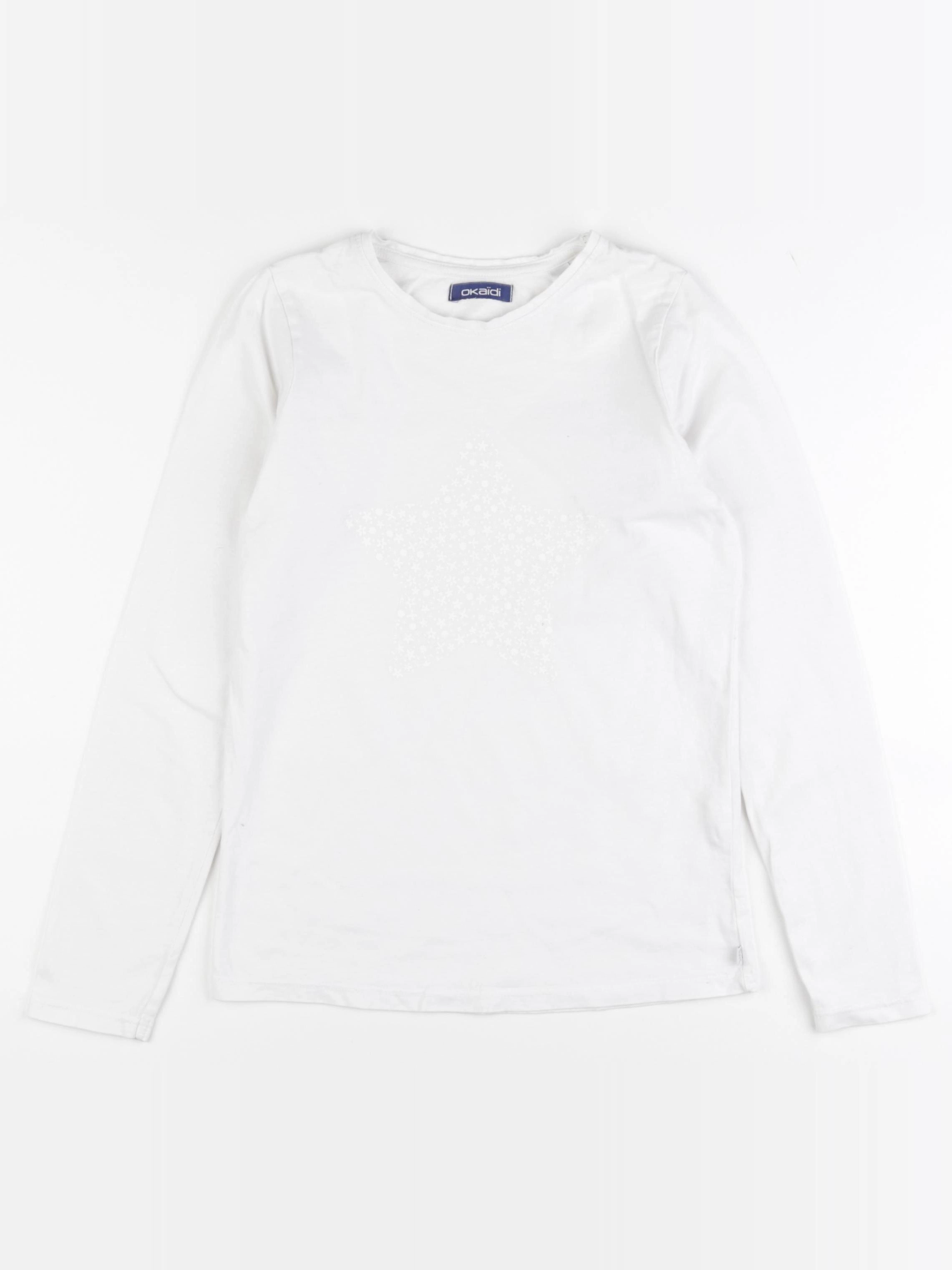 Okaidi - tee-shirt blanc - 10 ans