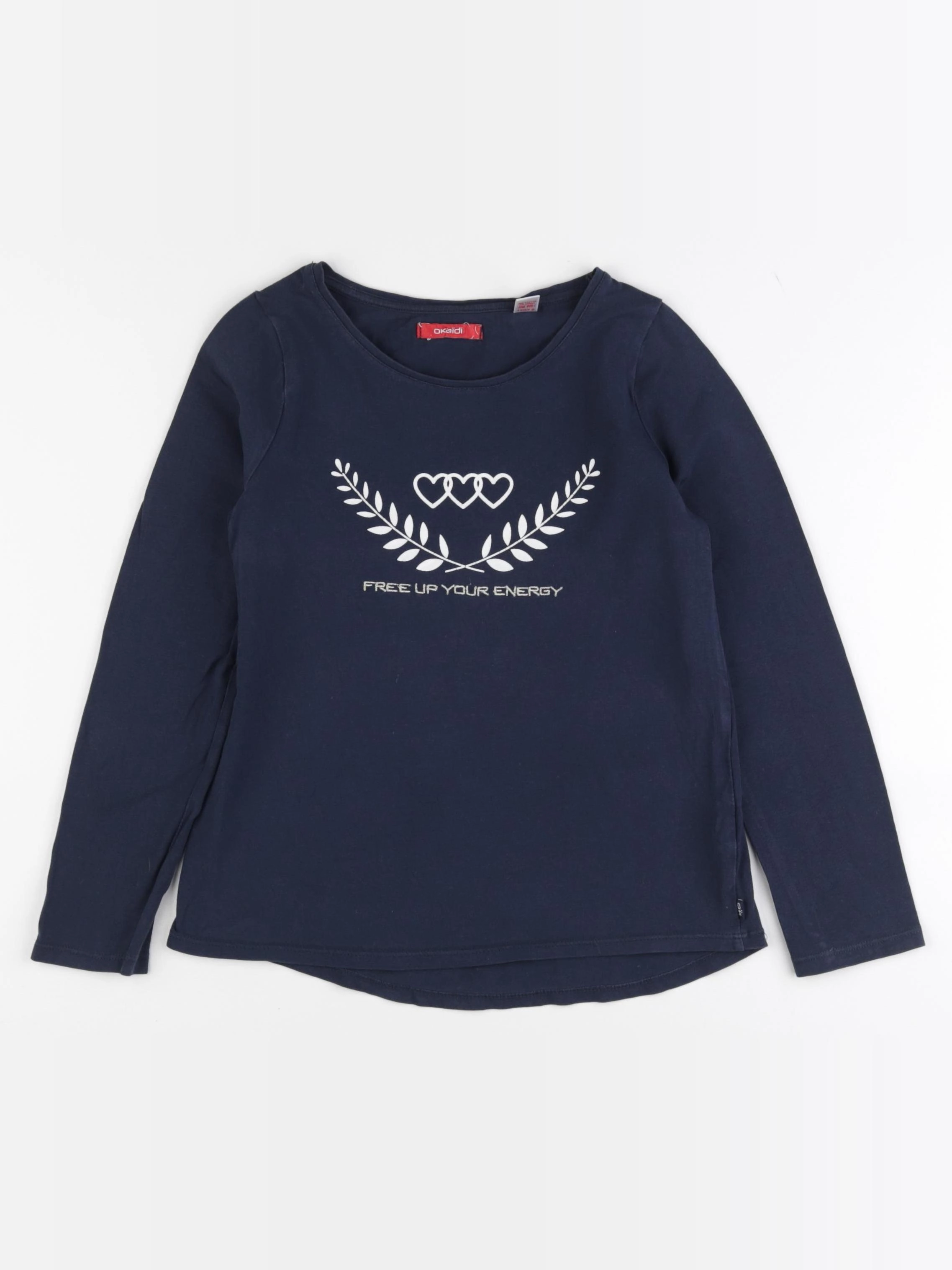 Okaidi - tee-shirt bleu - 8 ans