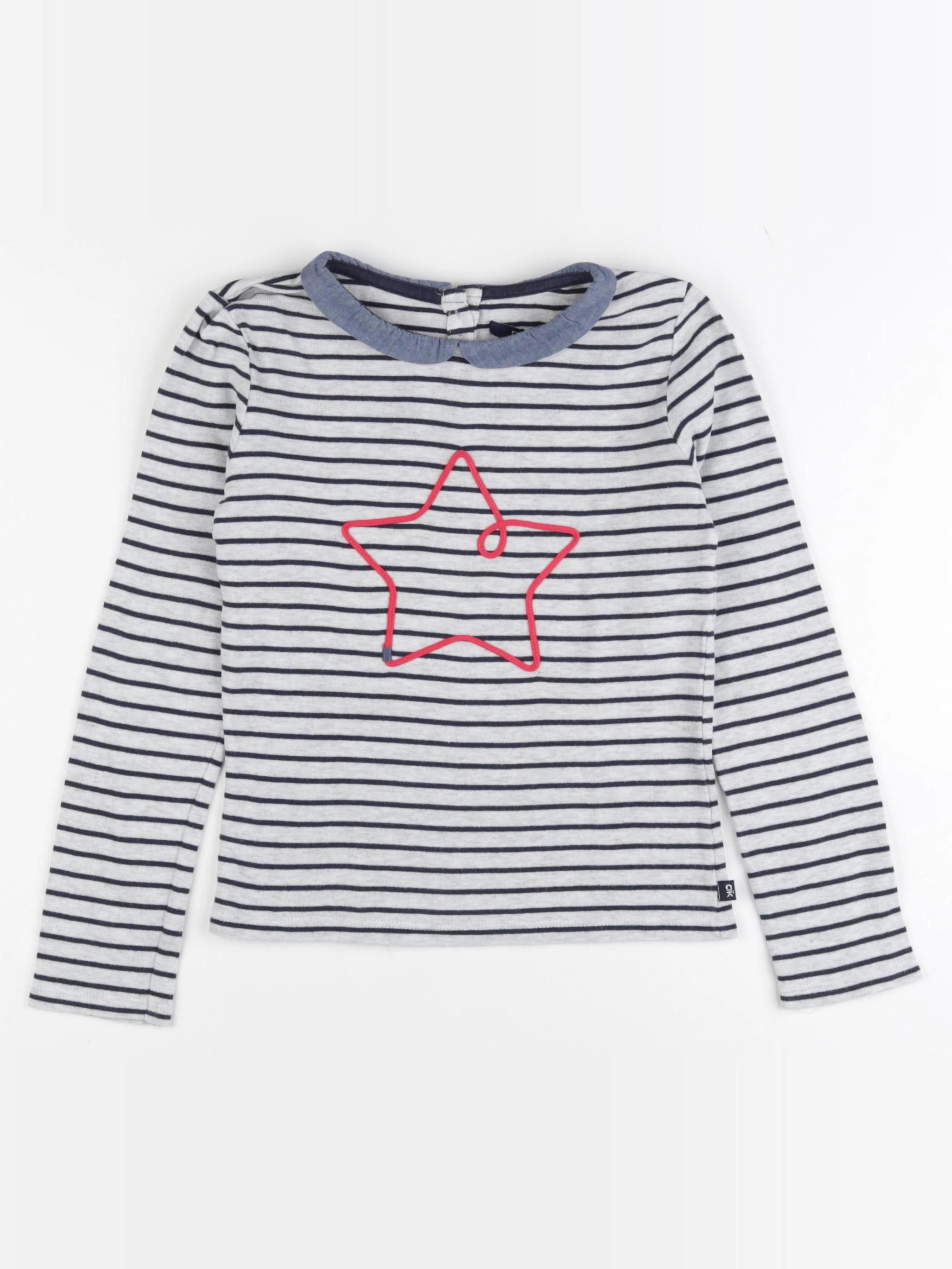 Okaidi - tee-shirt bleu - 8 ans