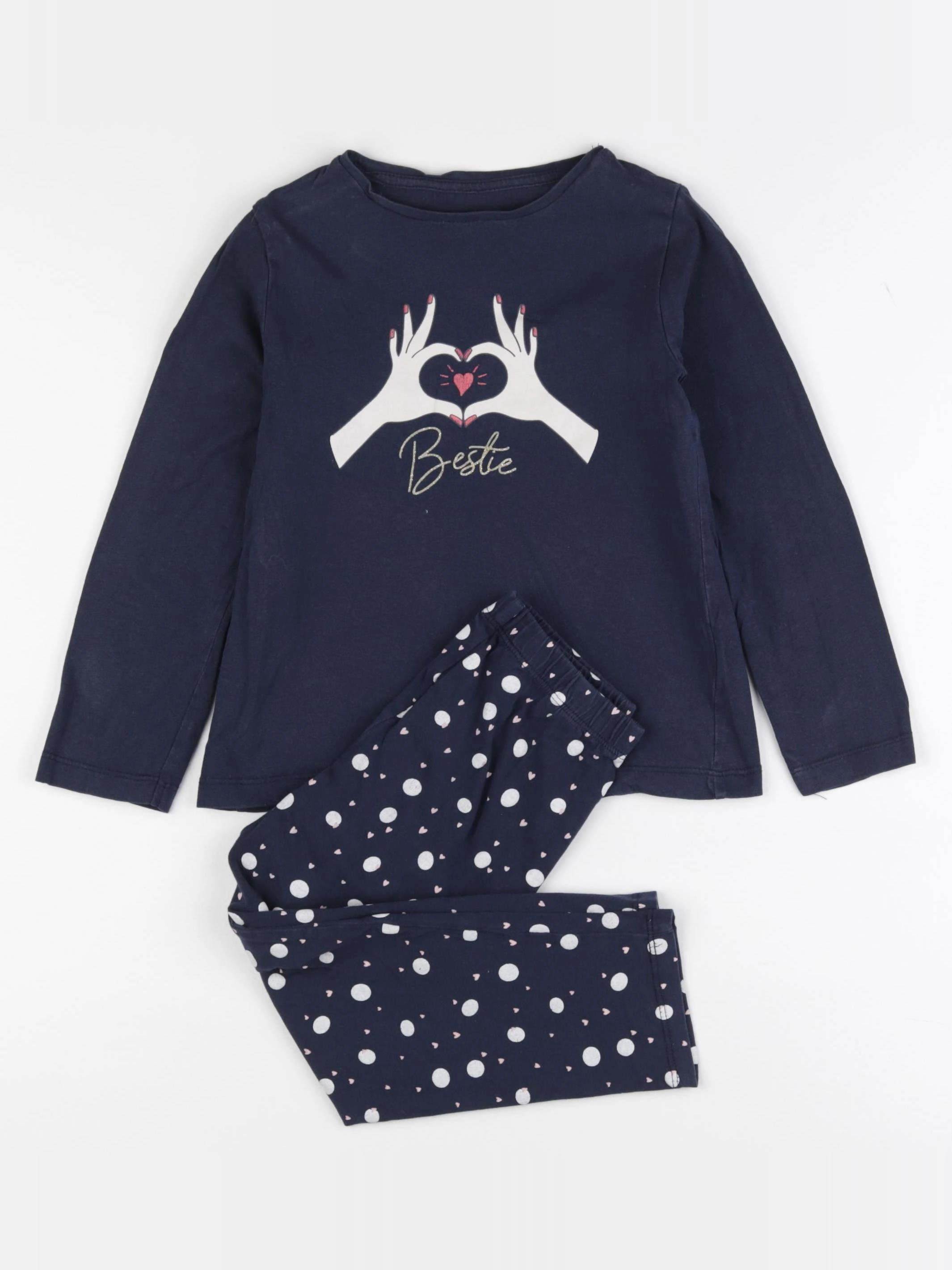 Vertbaudet - pyjama coton bleu - 5 ans