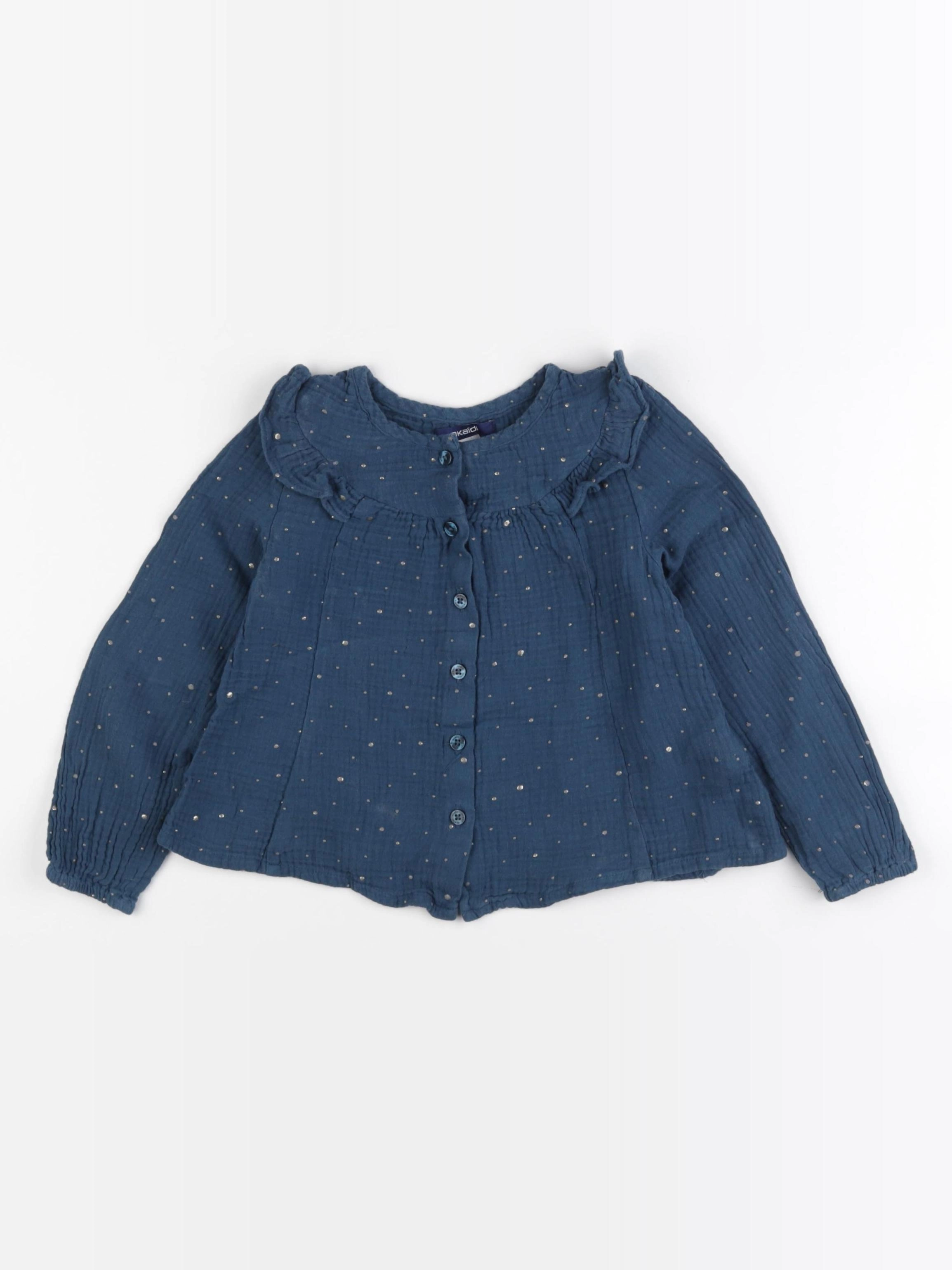 Okaidi - blouse bleu - 6 ans