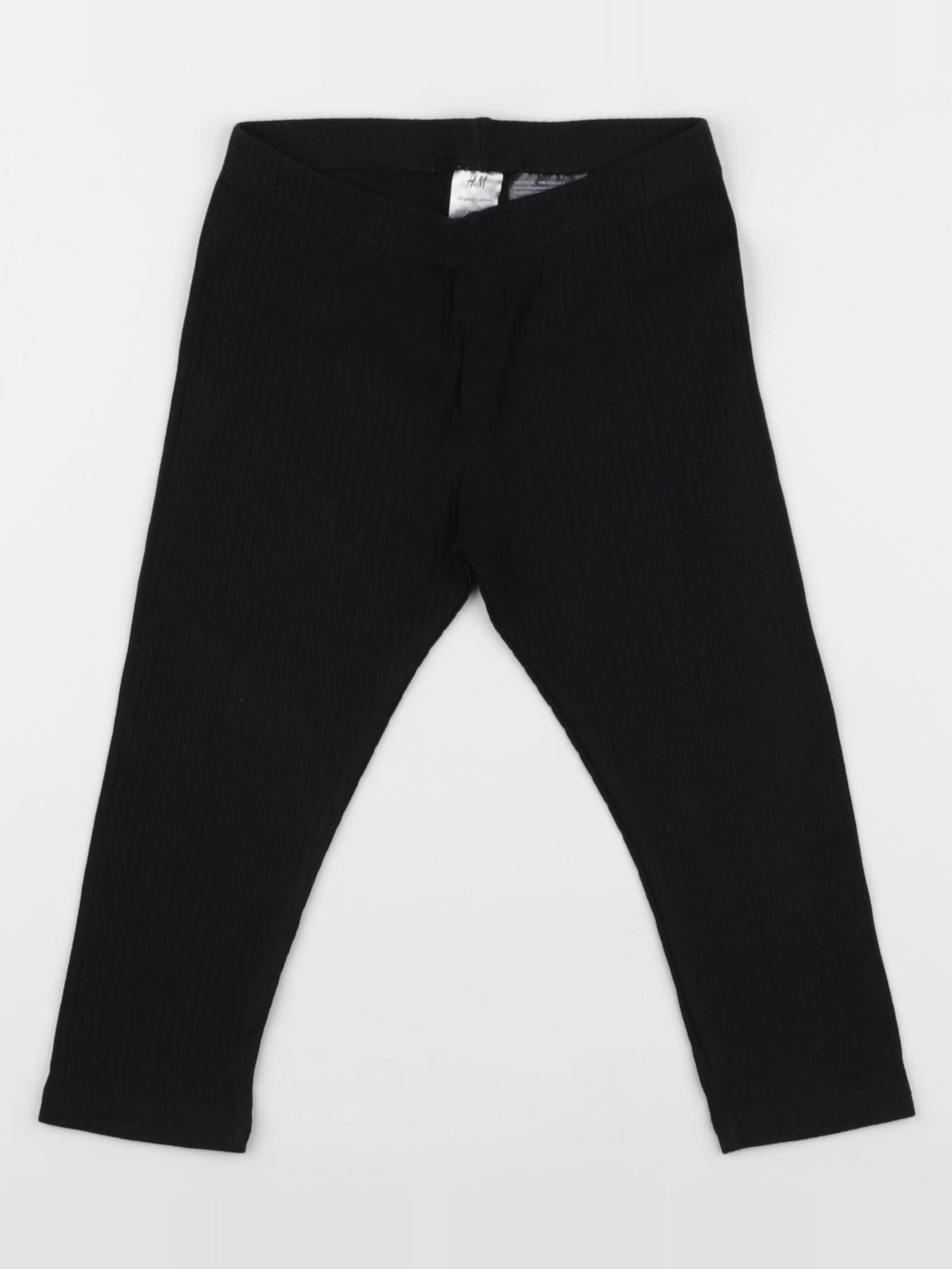 H&M - legging noir - 18/24 mois
