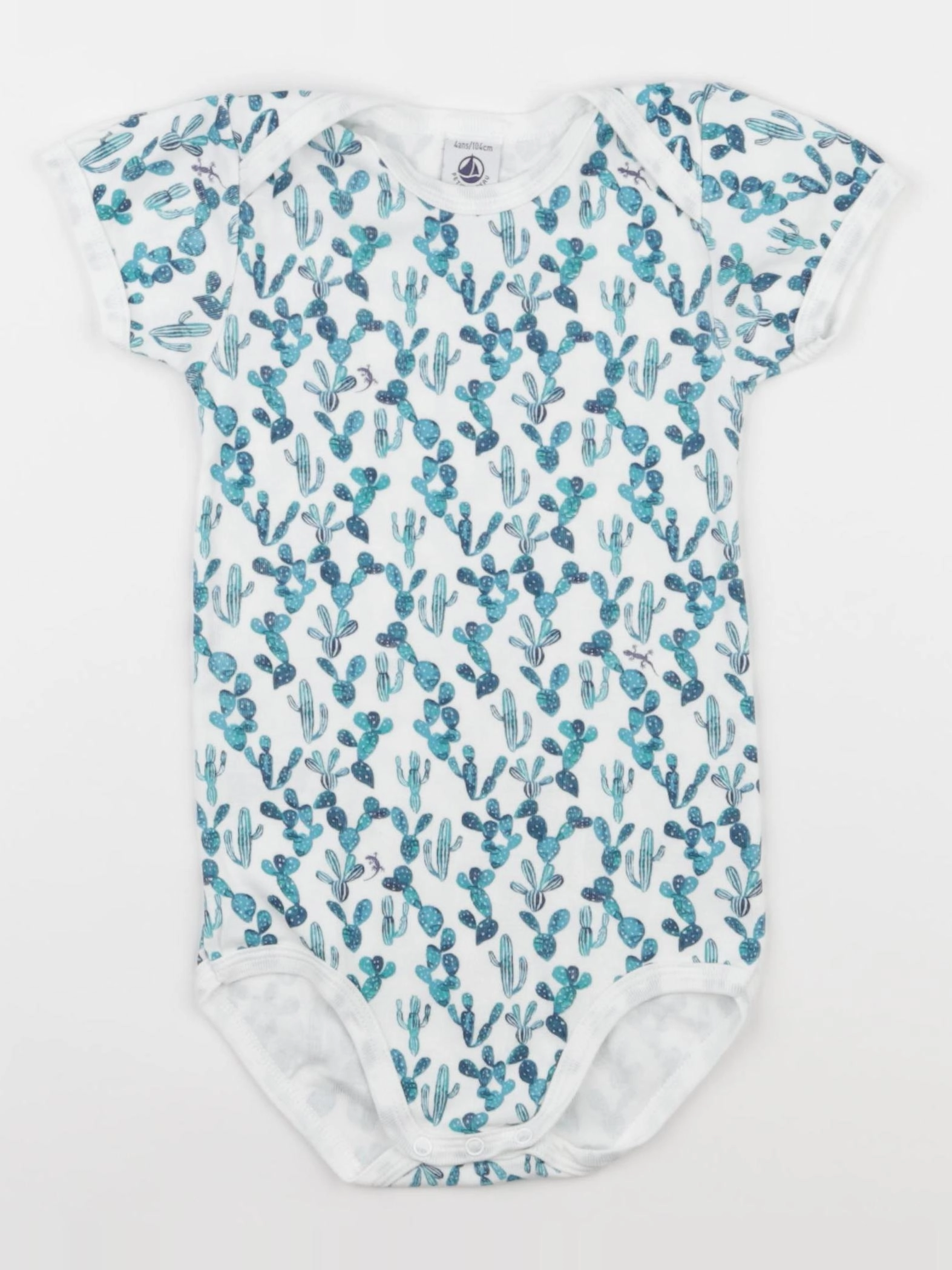 Petit Bateau - body bleu - 4 ans