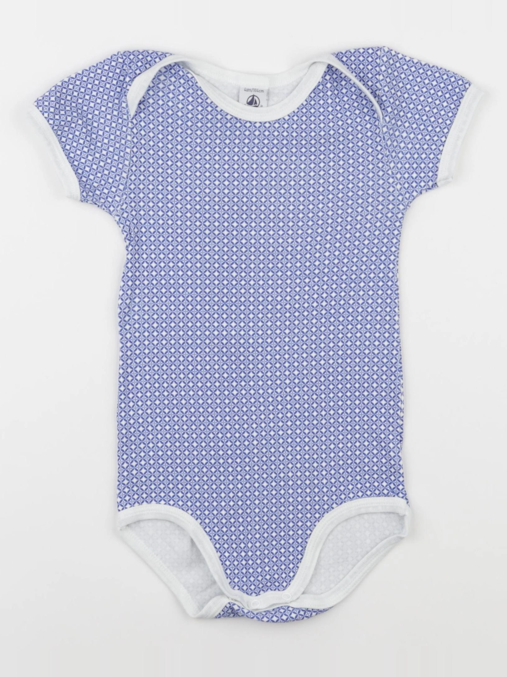 Petit Bateau - body bleu - 4 ans
