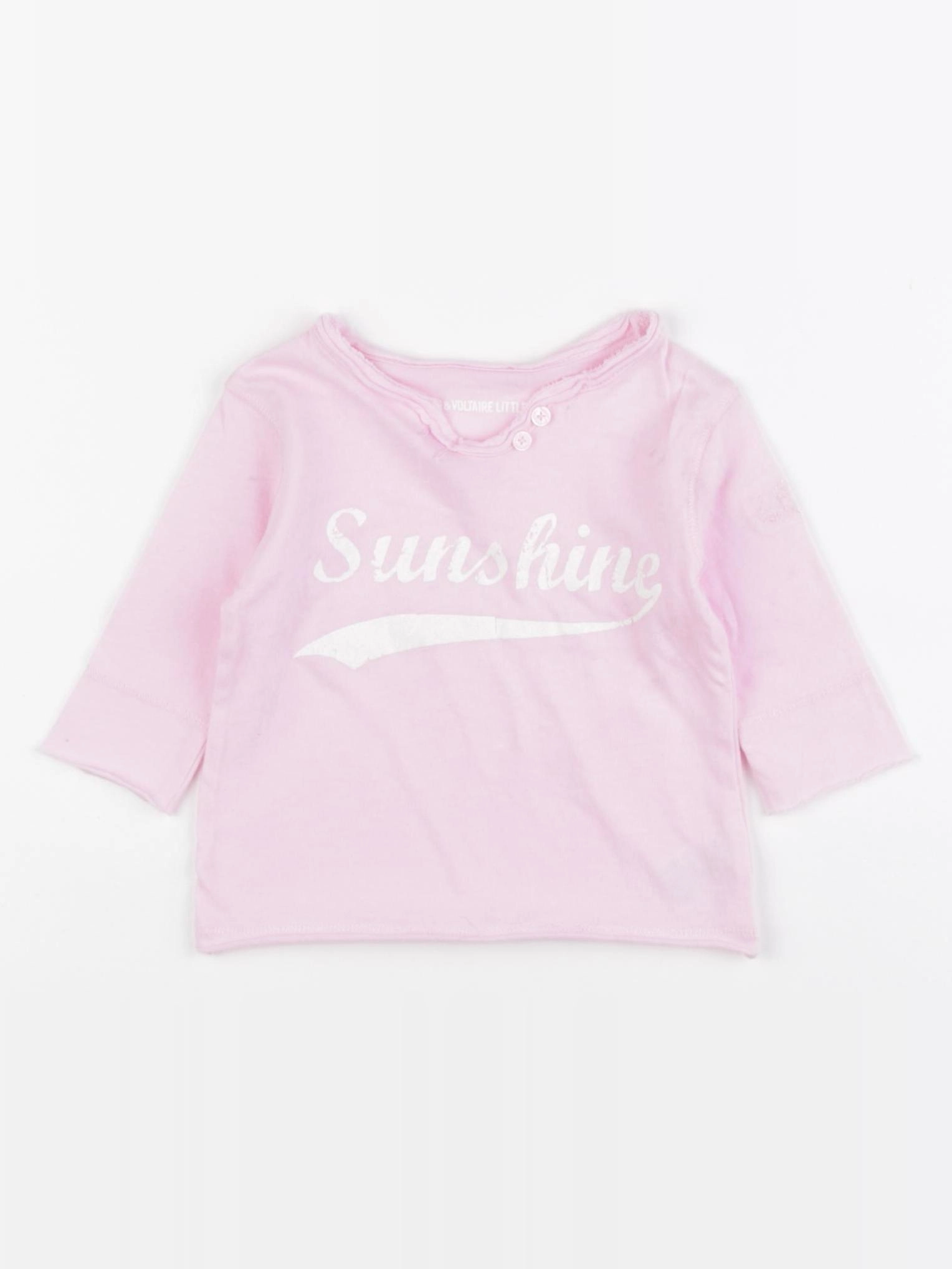 Zadig & Voltaire - tee-shirt rose - 3 mois