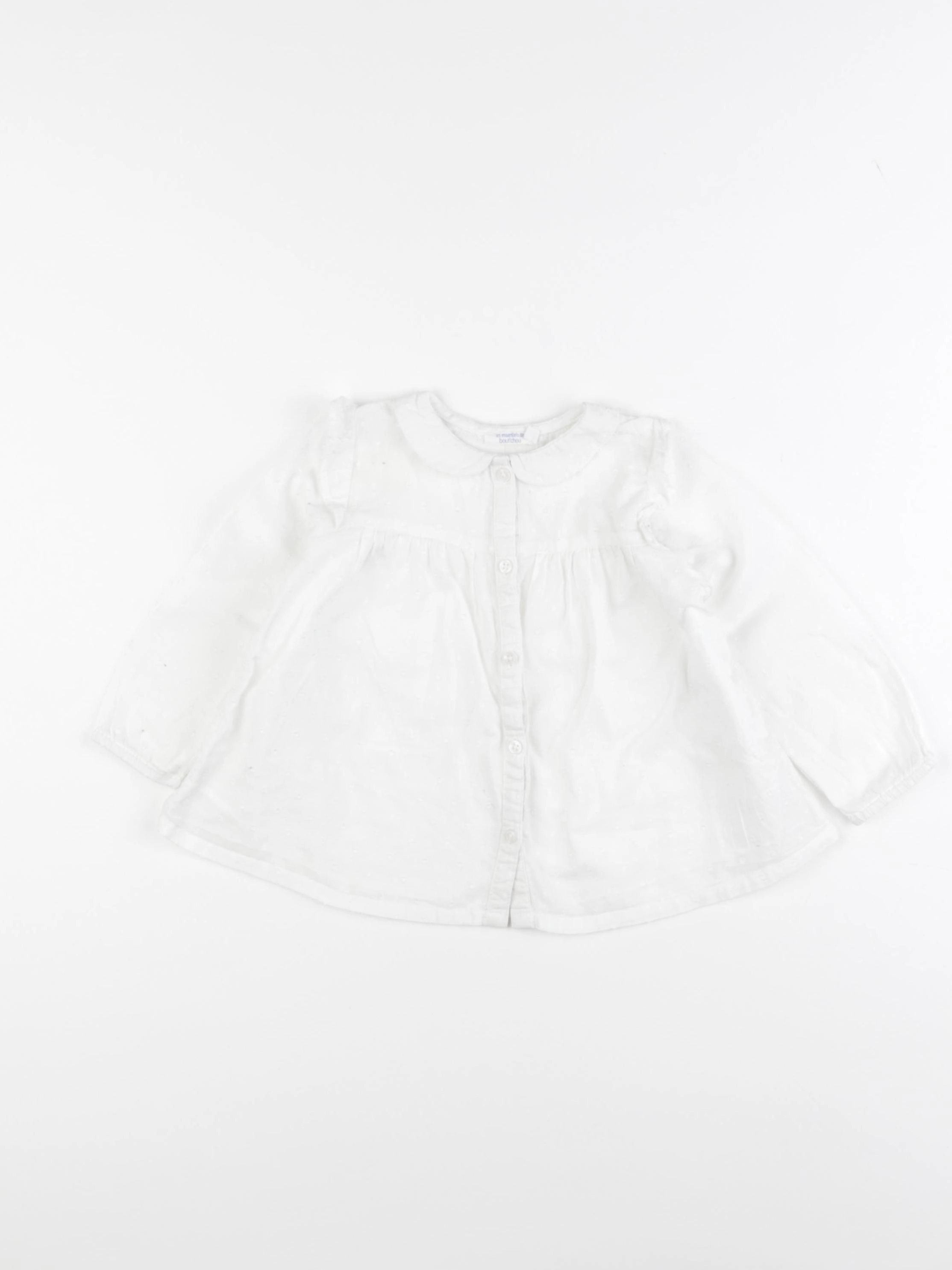Boutchou - blouse blanc - 18 mois