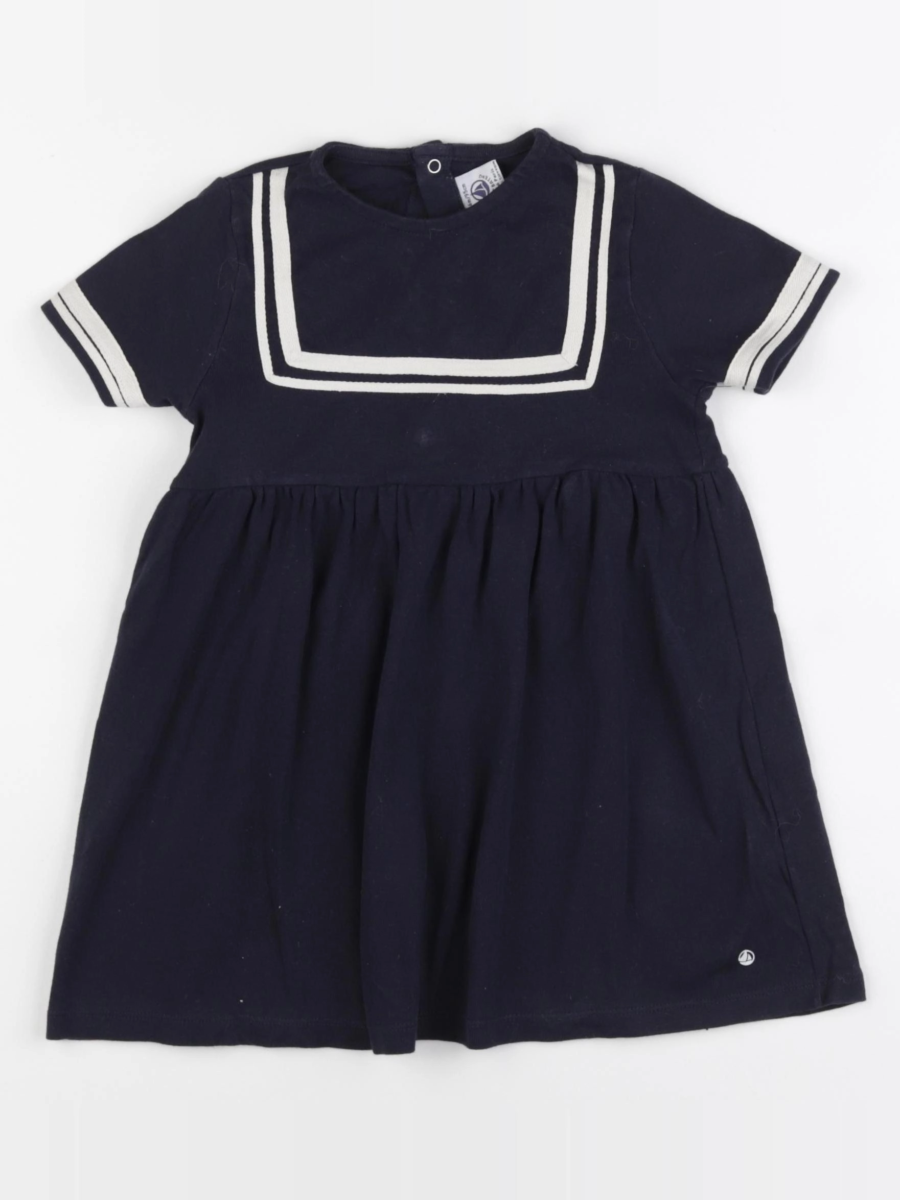 Petit Bateau - robe bleu - 36 mois