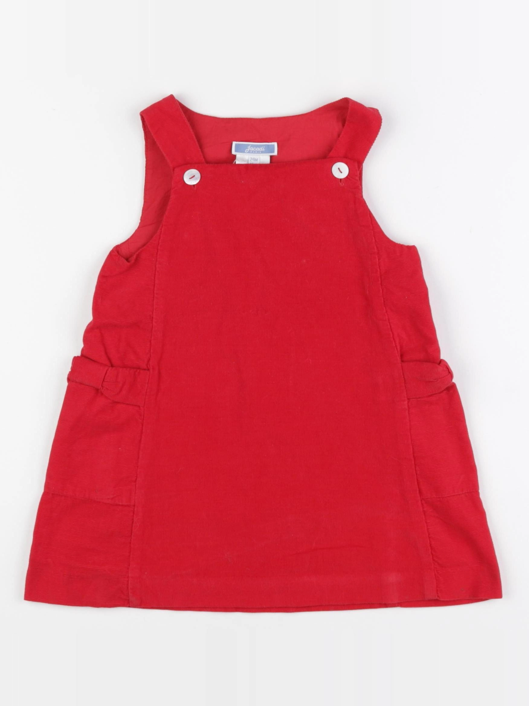 Jacadi - robe rouge - 12 mois