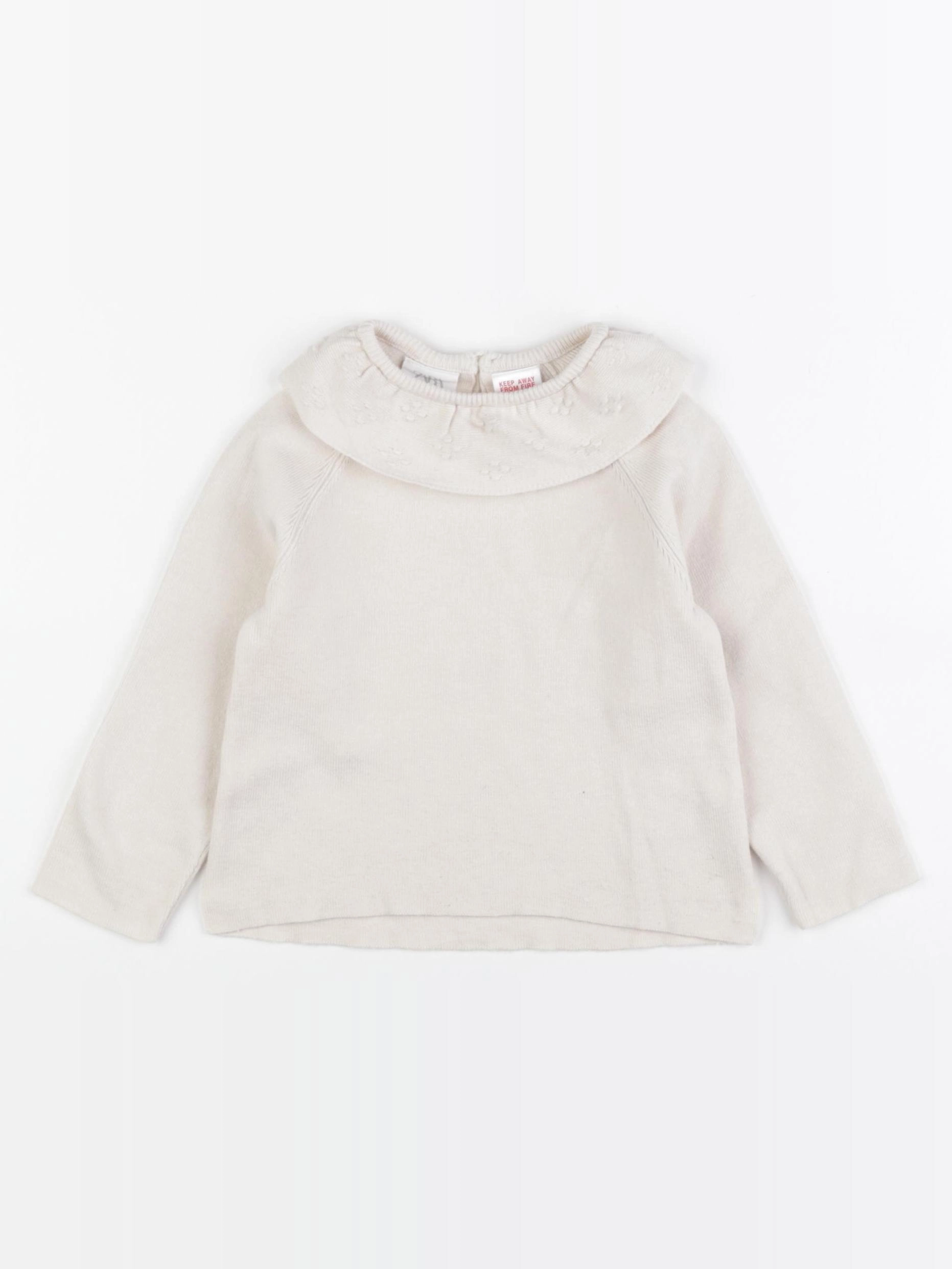Zara - pull beige - 18/24 mois