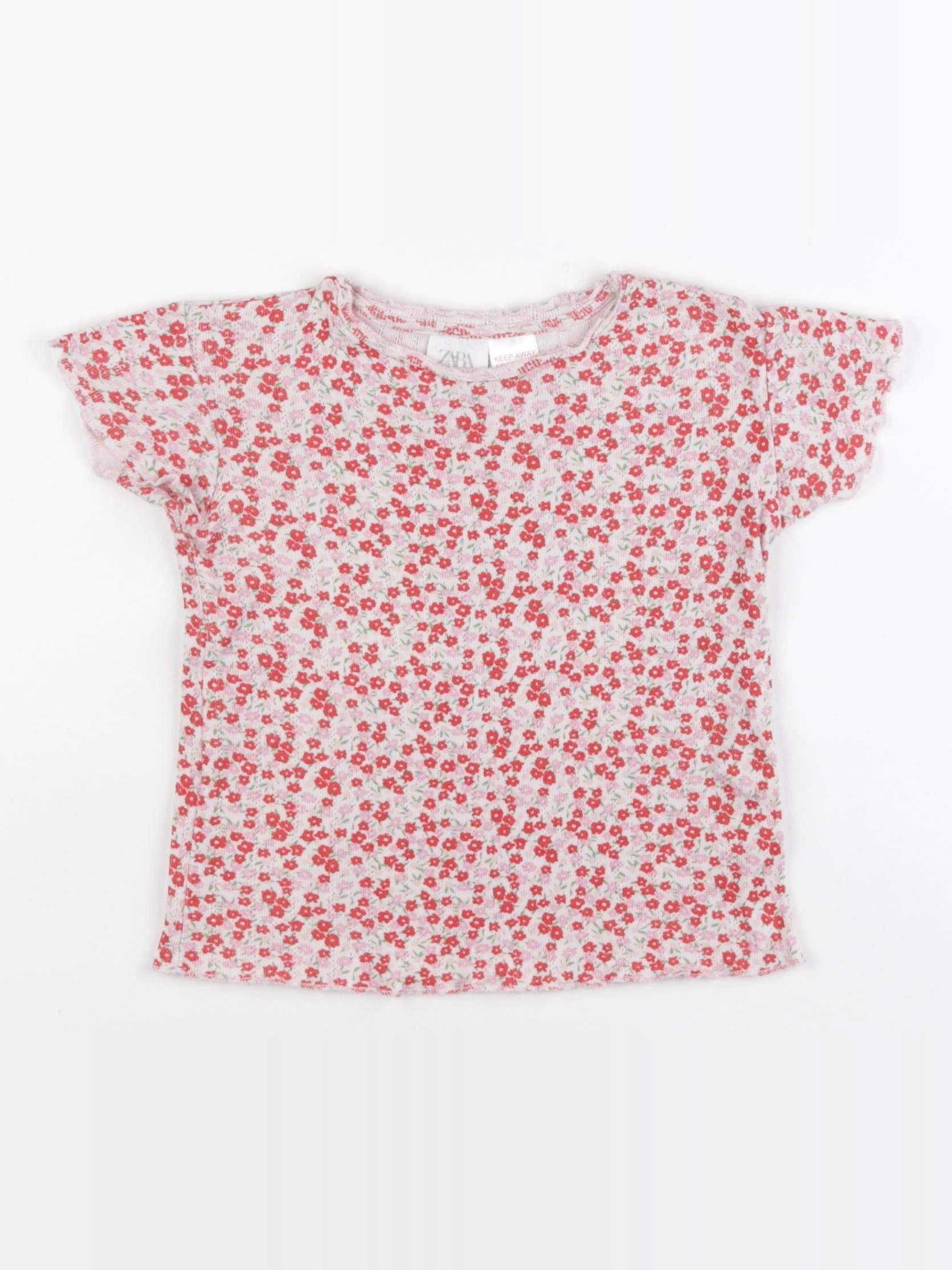 Zara - tee-shirt rouge - 2/3 ans