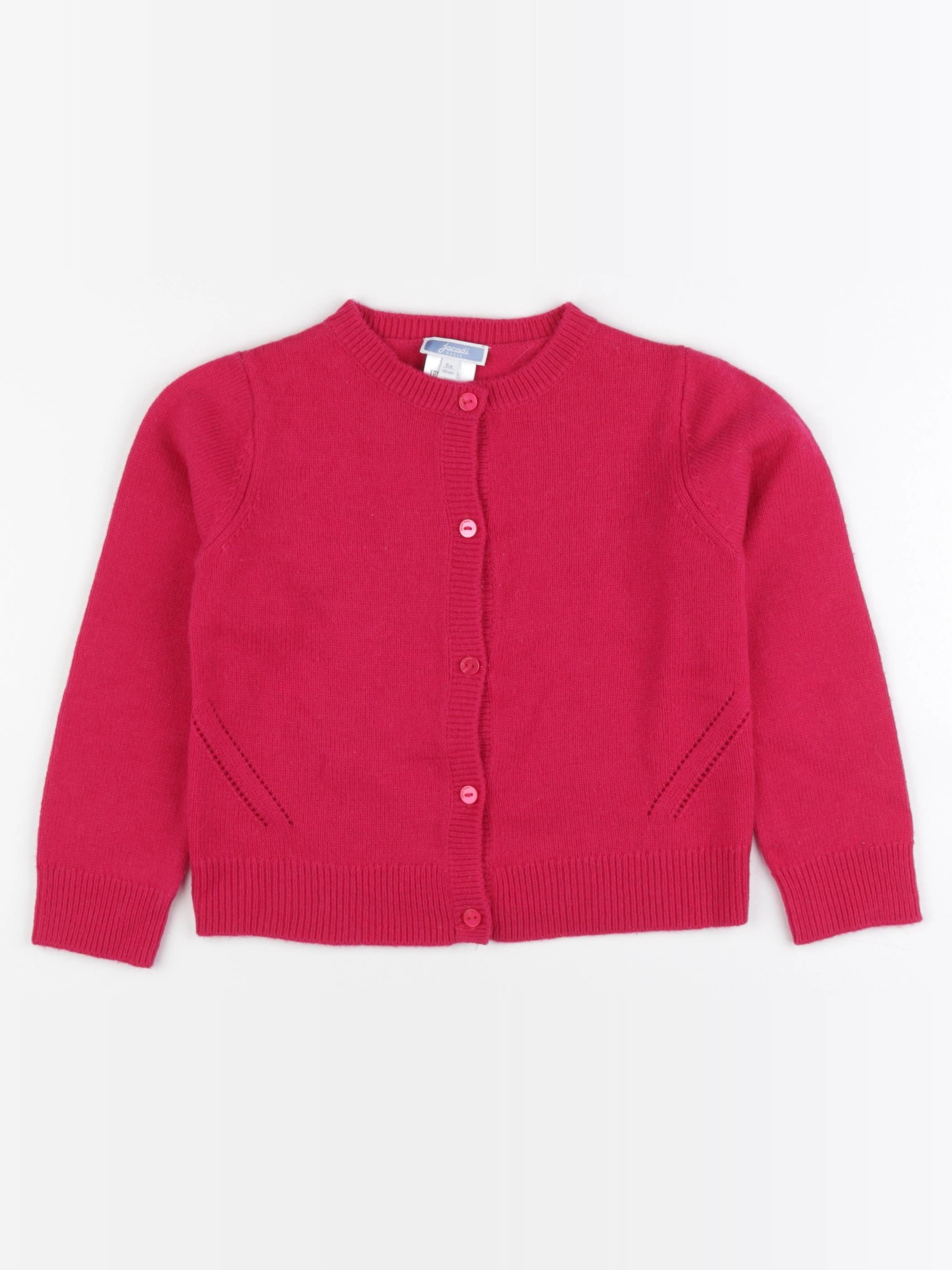 Jacadi - gilet rose - 6 ans