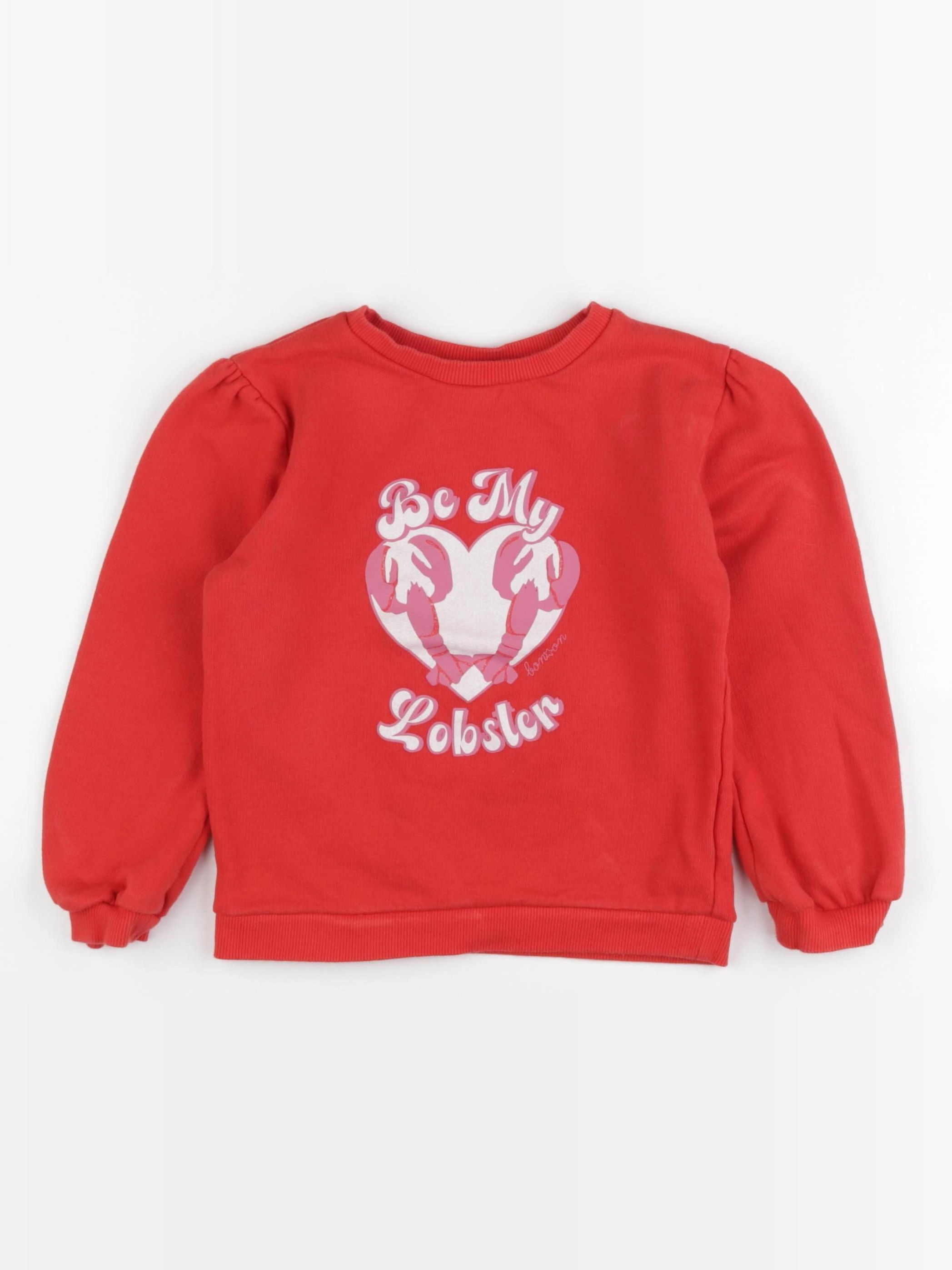 Bonton - sweat rouge - 6 ans