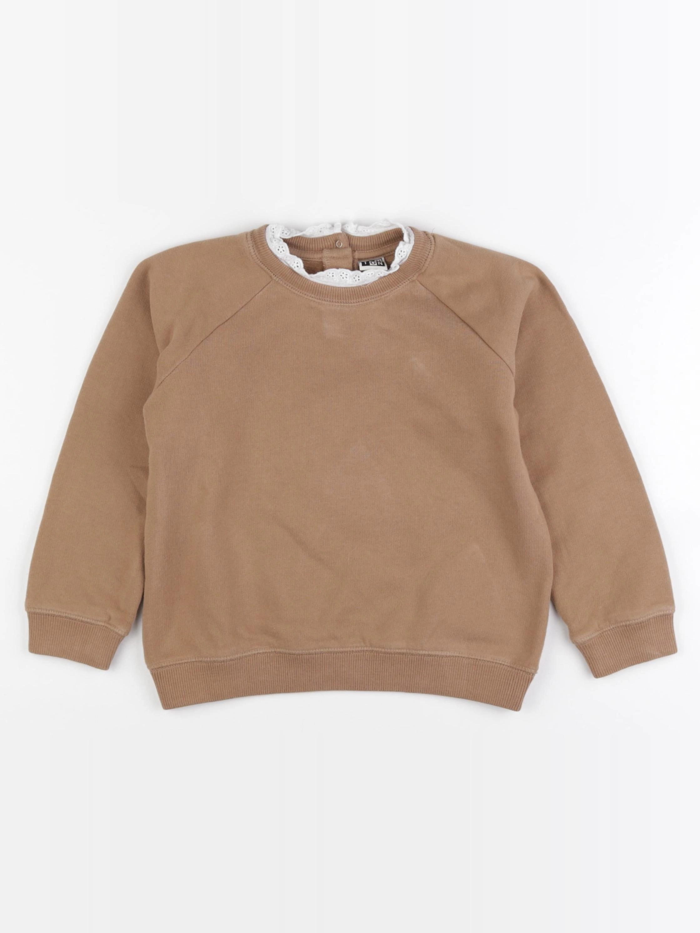 Bonton - sweat marron - 6 ans