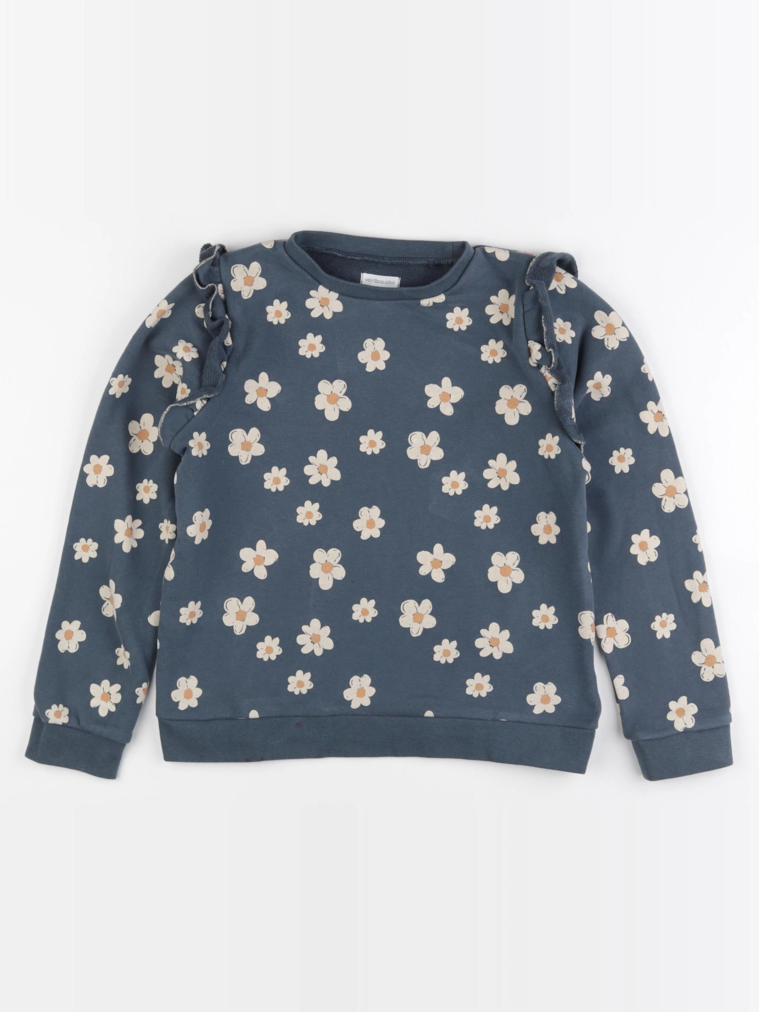 Vertbaudet - sweat bleu - 10 ans