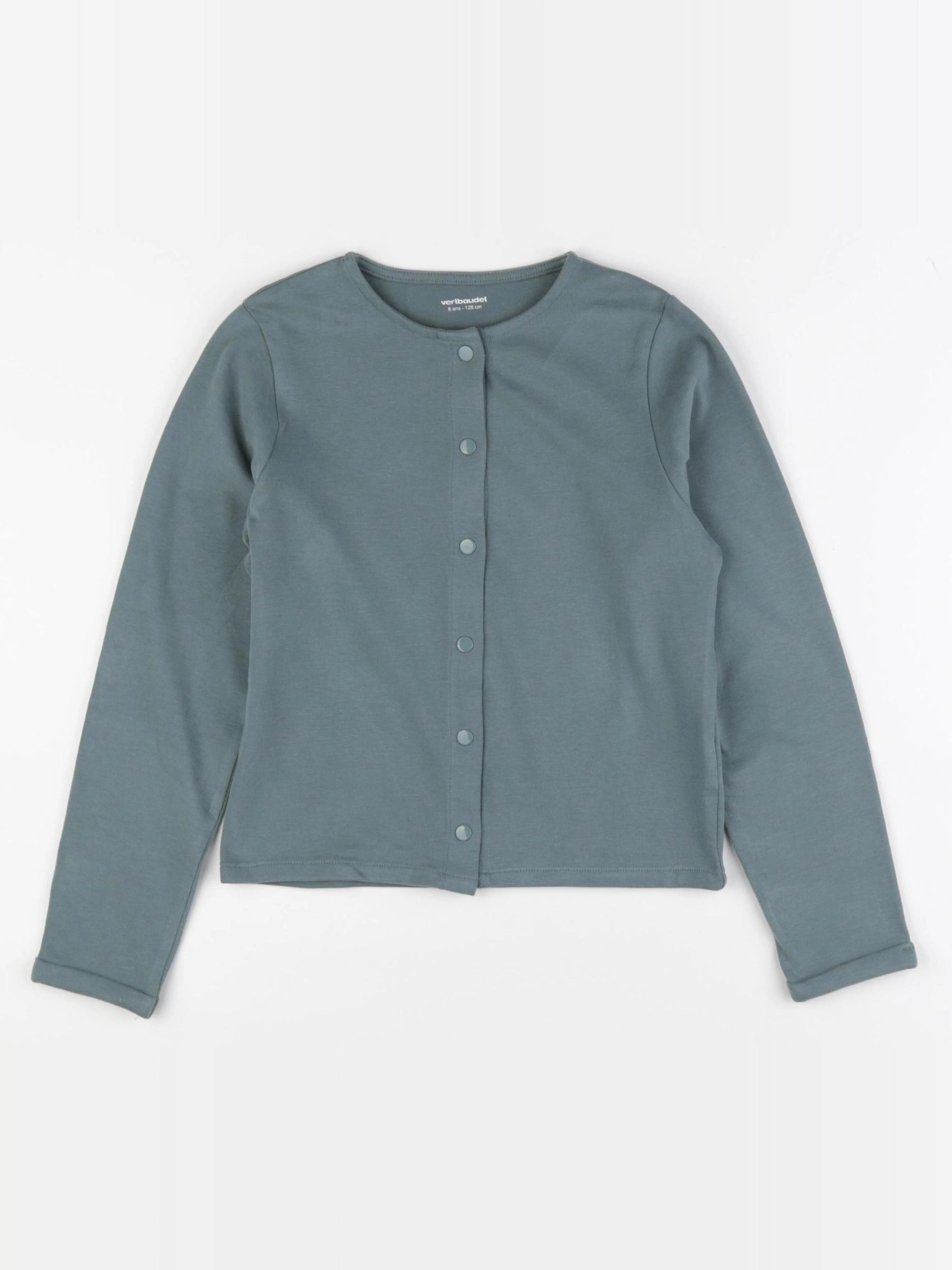 Vertbaudet - tee-shirt vert - 8 ans