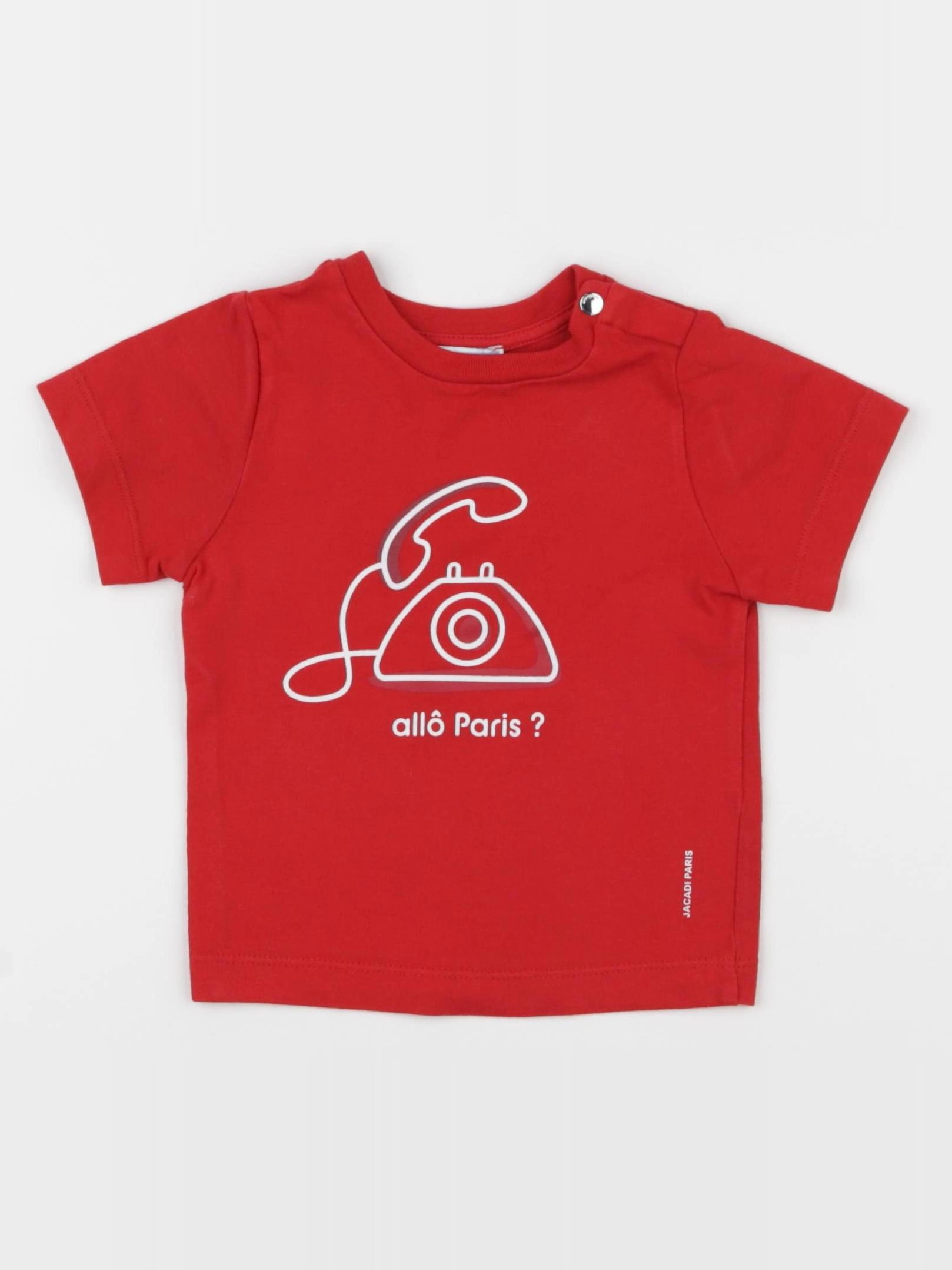 Jacadi - tee-shirt rouge - 12 mois