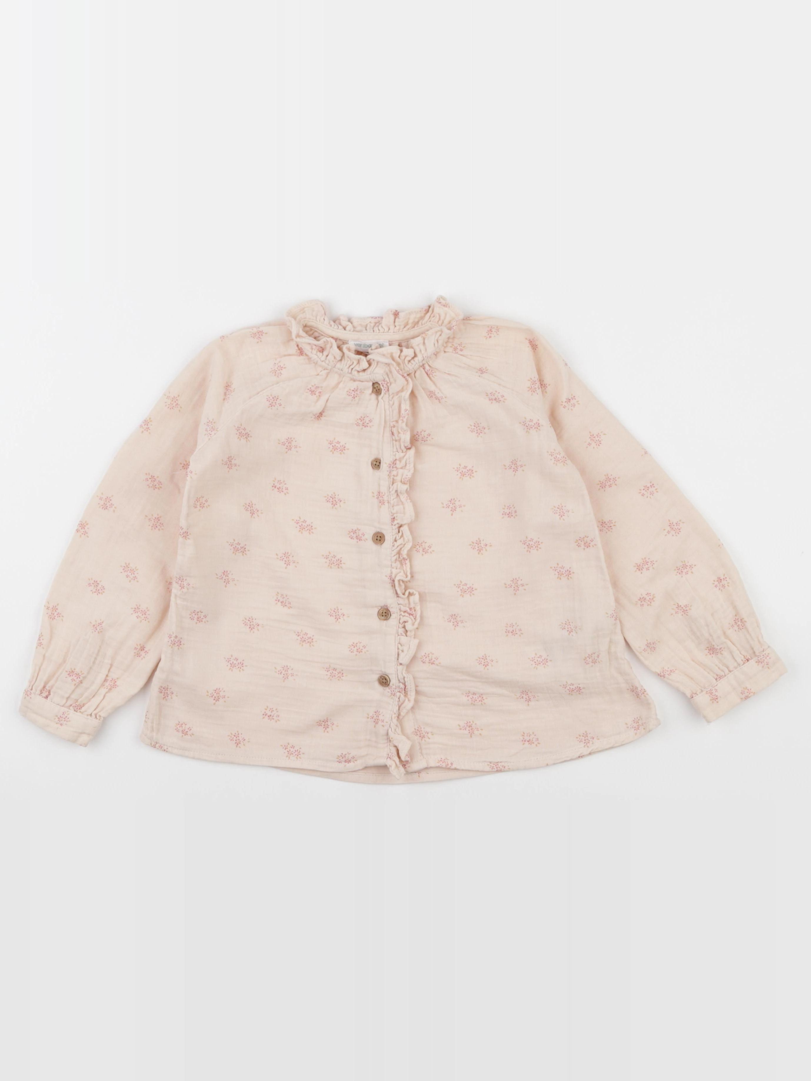 Vertbaudet - blouse rose - 4 ans