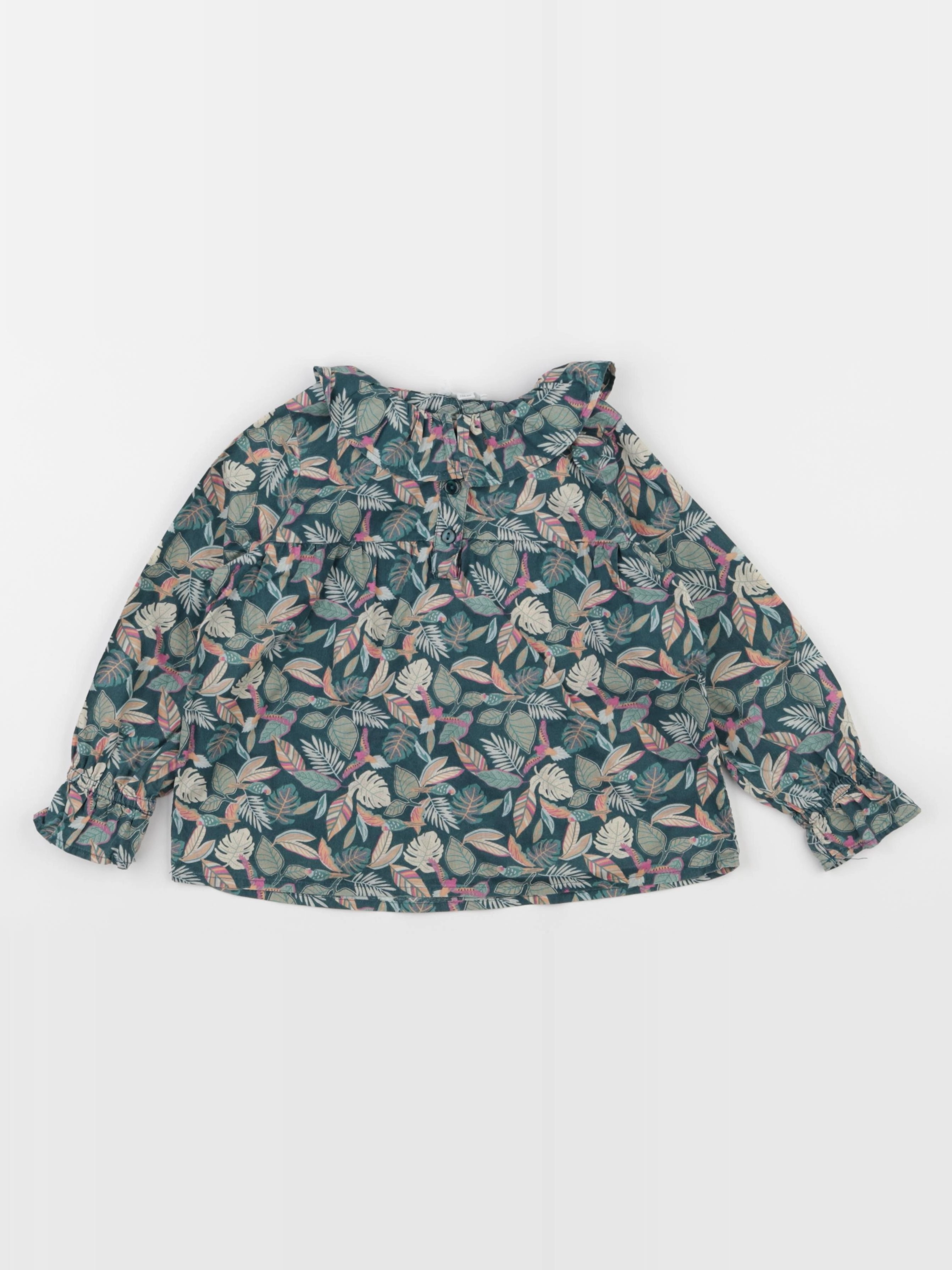 Vertbaudet - blouse vert - 4 ans