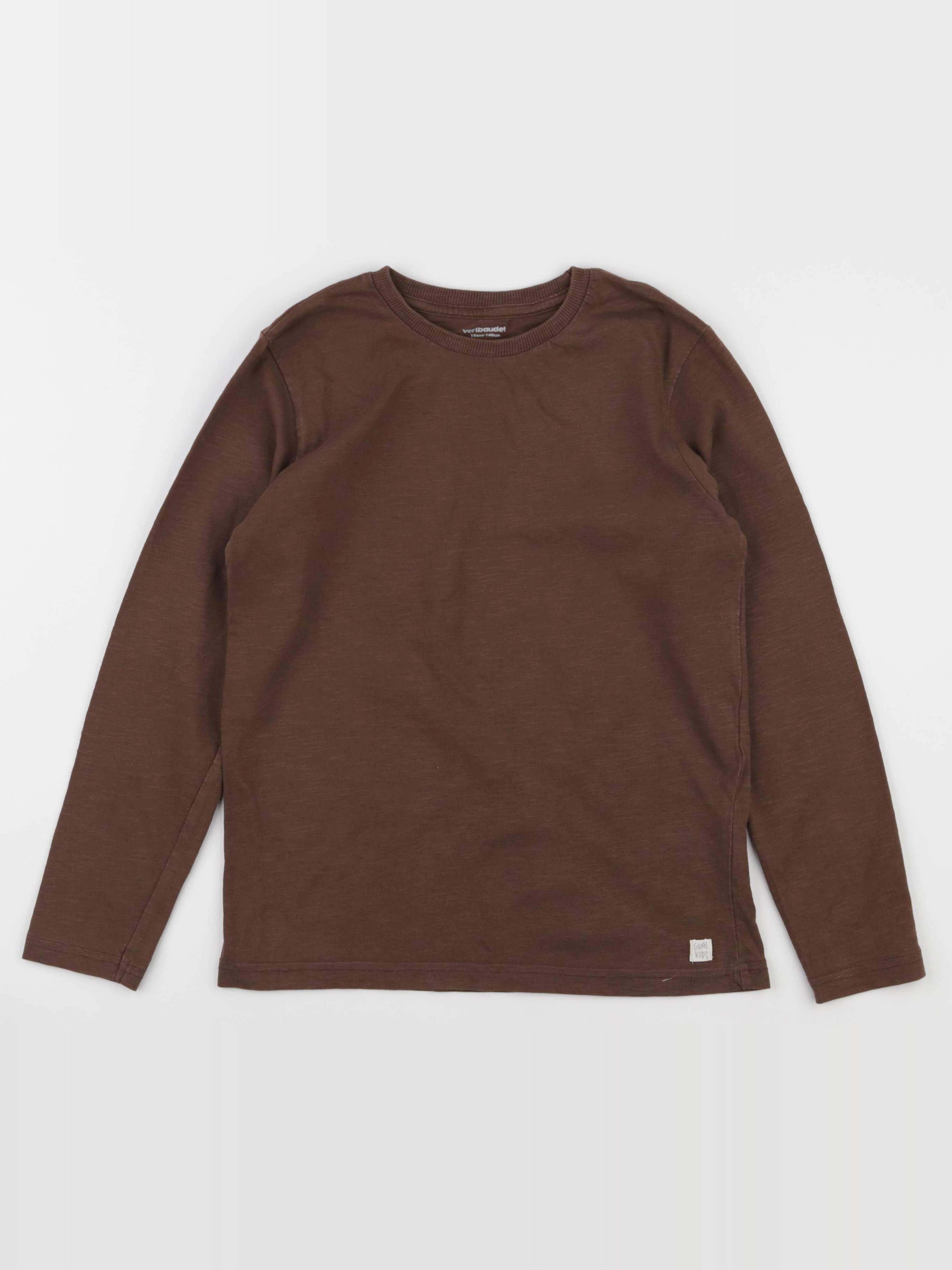 Vertbaudet - tee-shirt marron - 10 ans