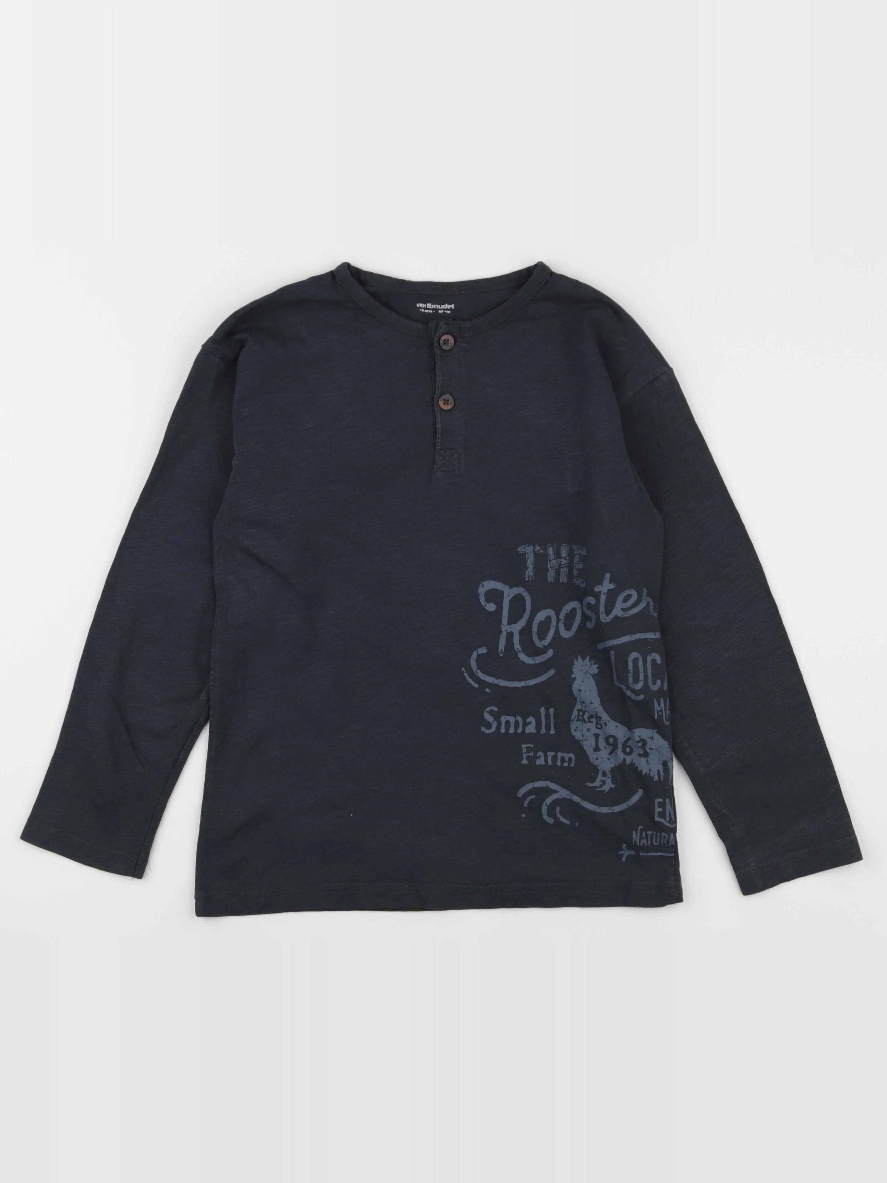 Vertbaudet - tee-shirt bleu - 10 ans