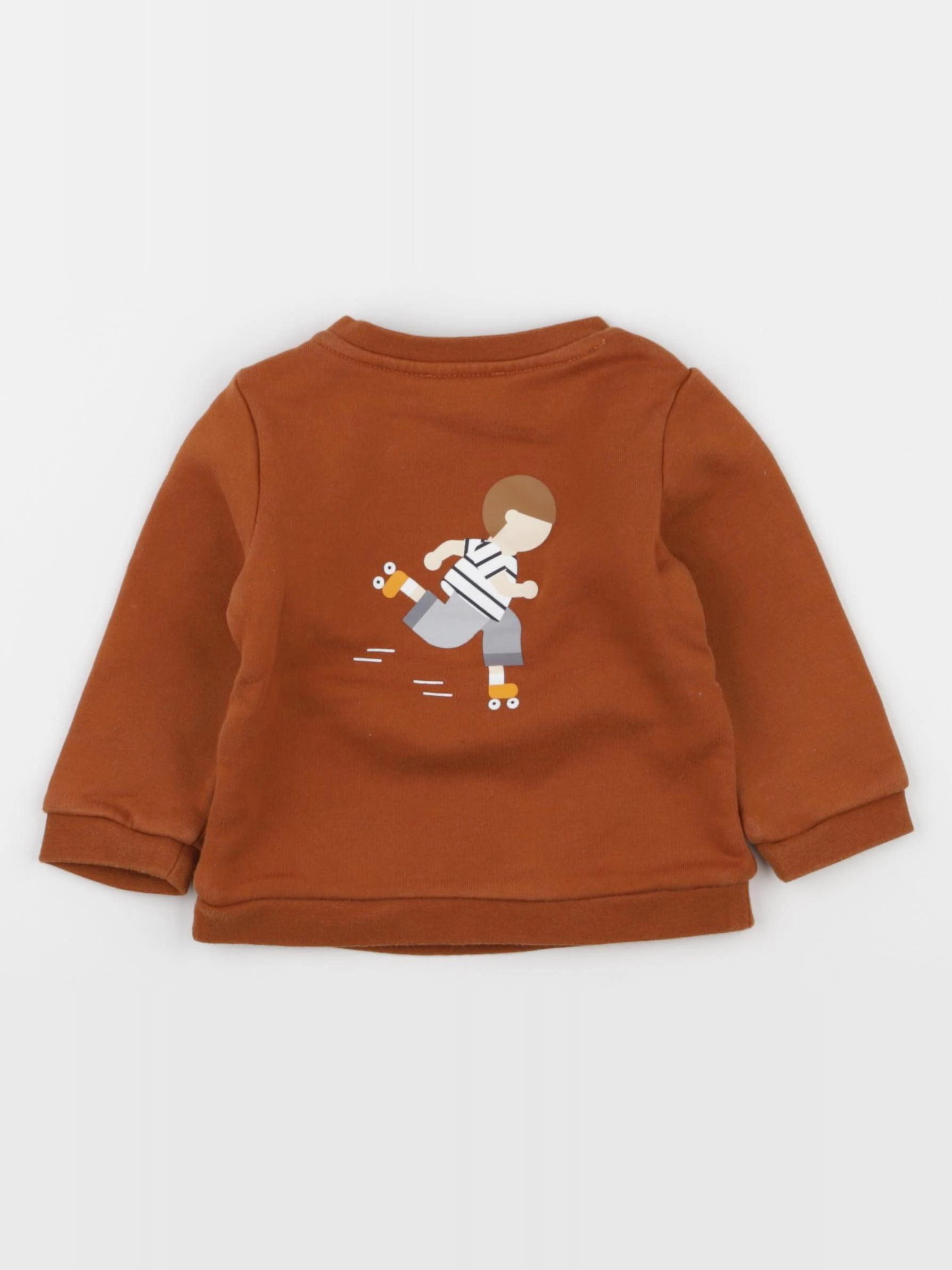 Jacadi - sweat marron - 12 mois