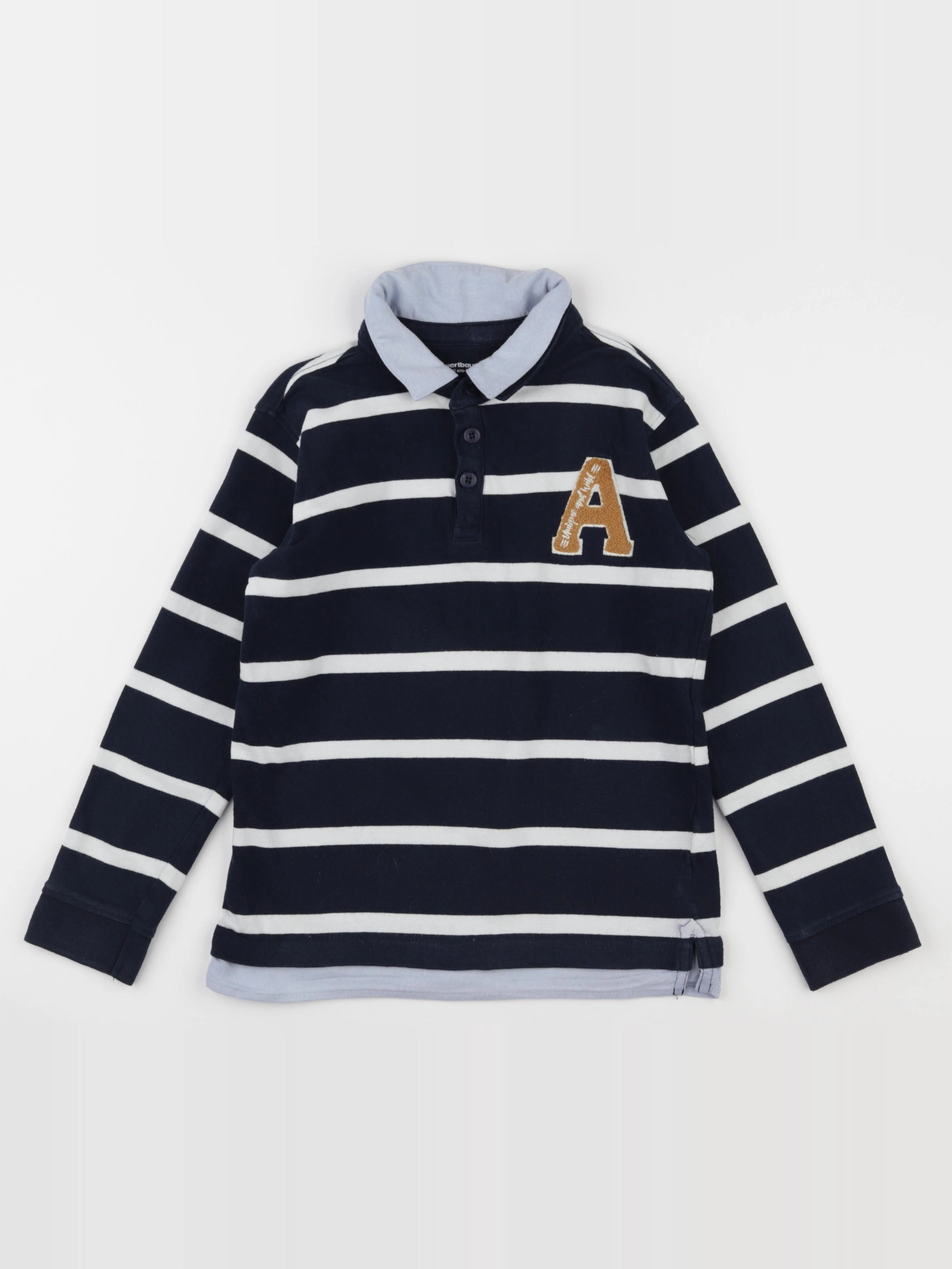 Vertbaudet - sweat bleu - 10 ans