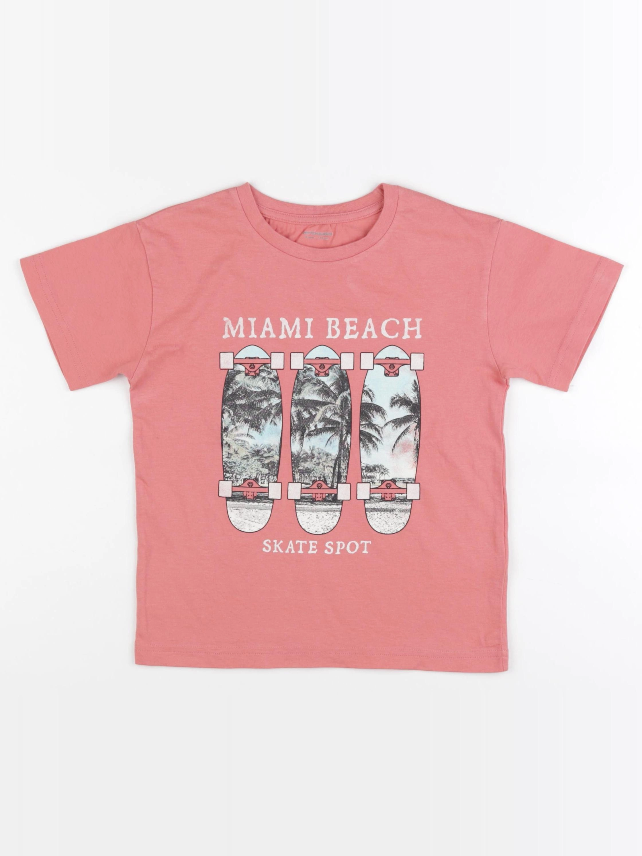 Vertbaudet - tee-shirt orange - 6 ans