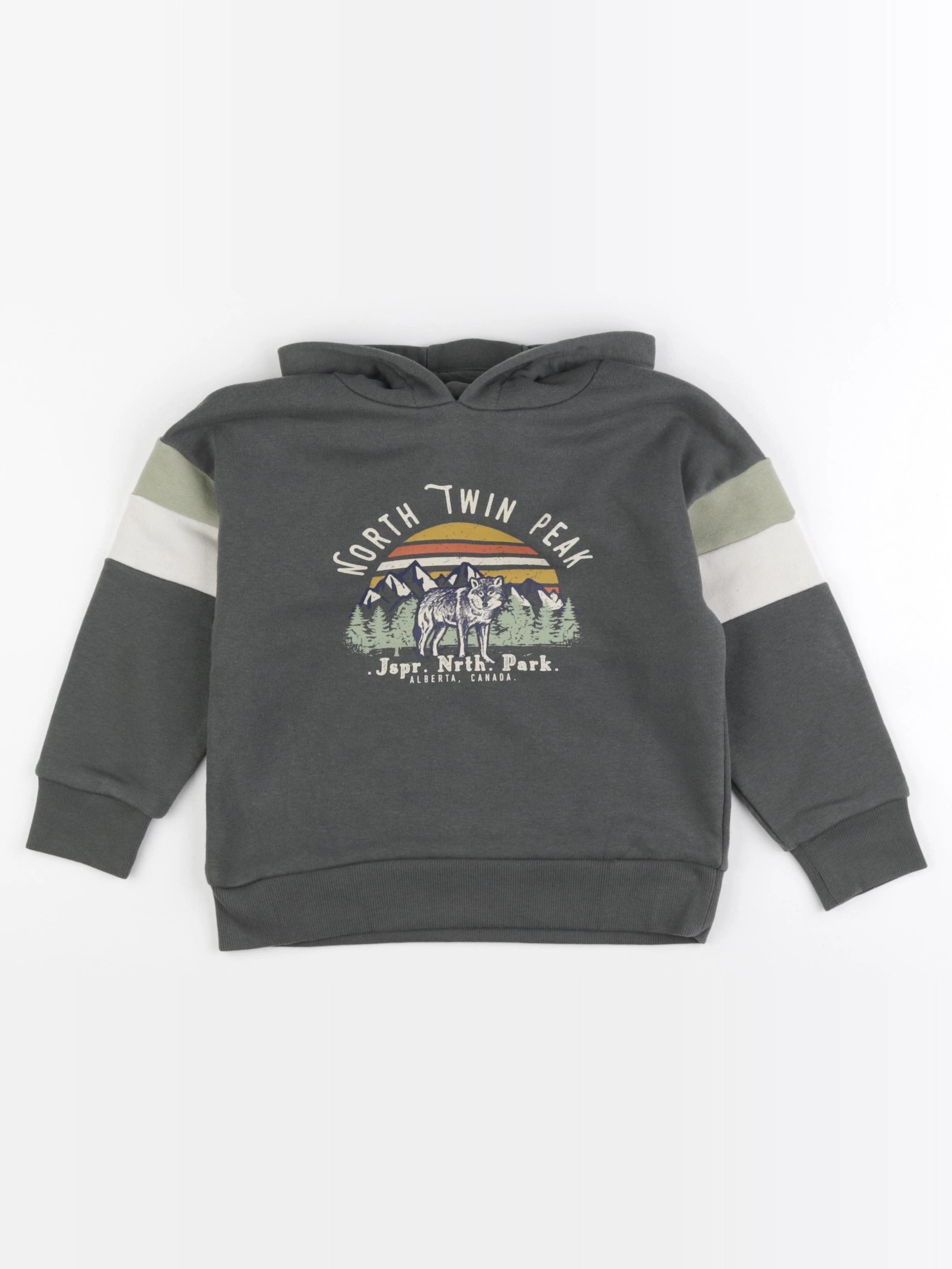 Vertbaudet - sweat vert - 6 ans