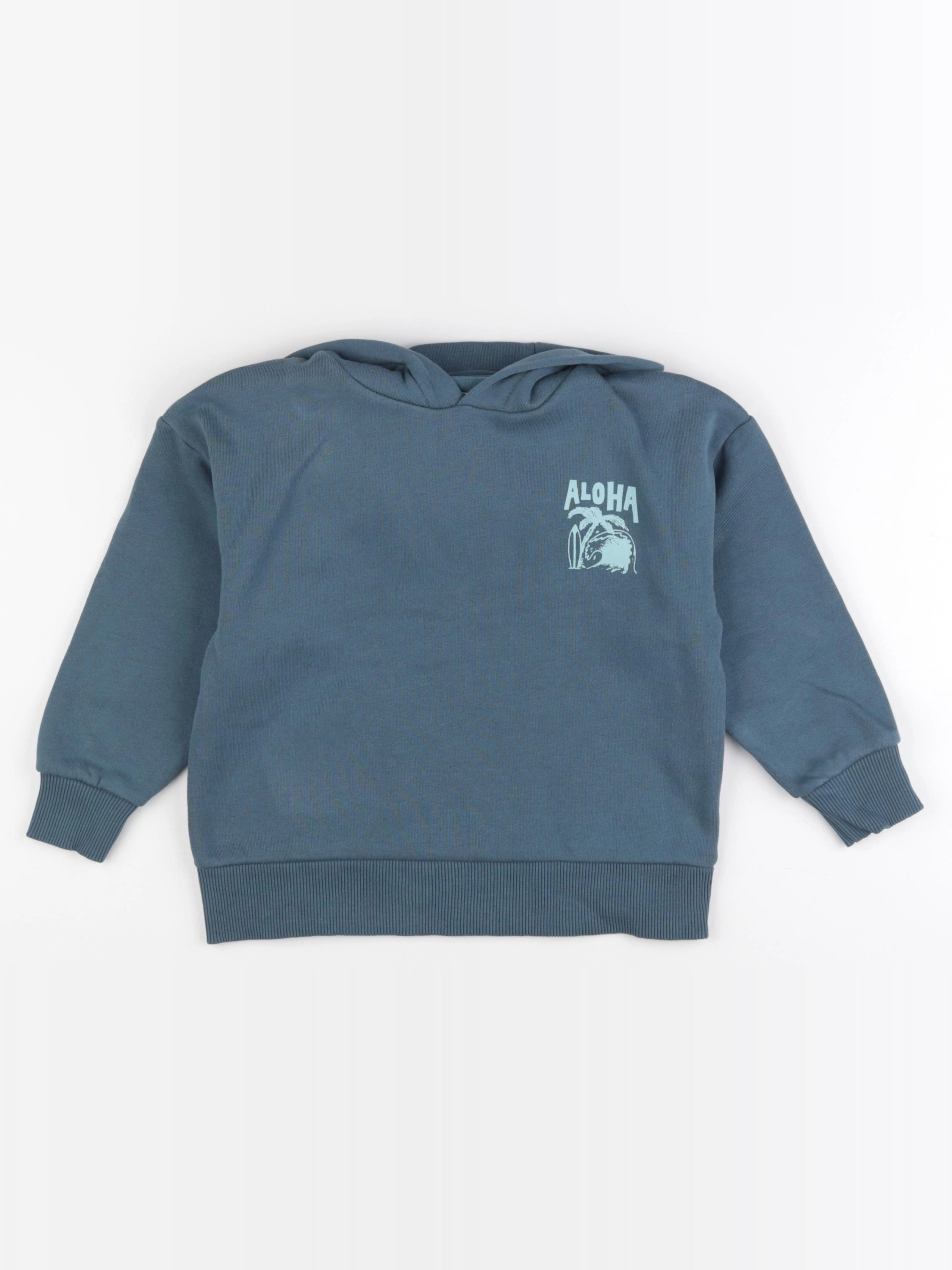 Vertbaudet - sweat vert - 6 ans