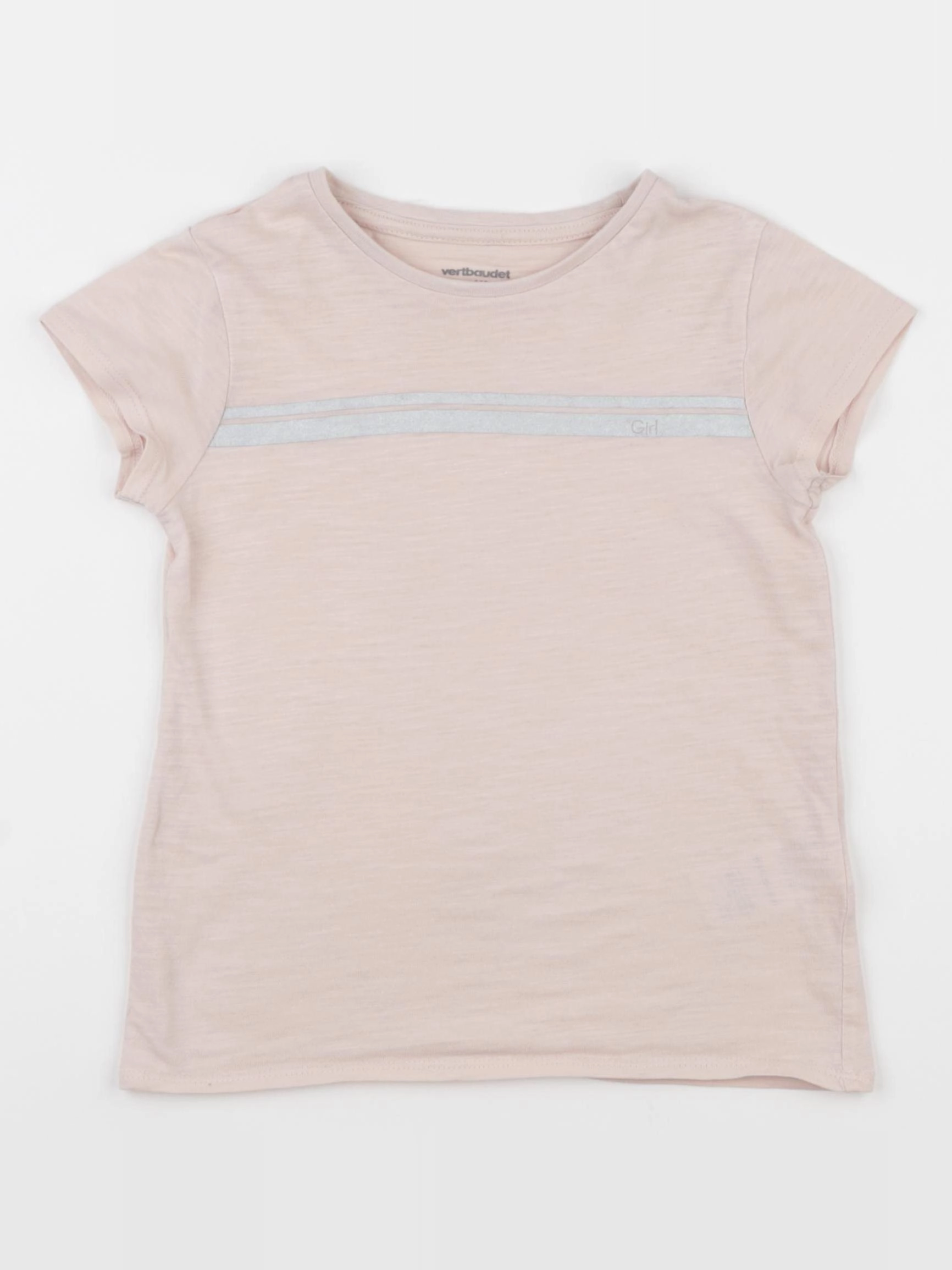 Vertbaudet - tee-shirt rose - 5 ans