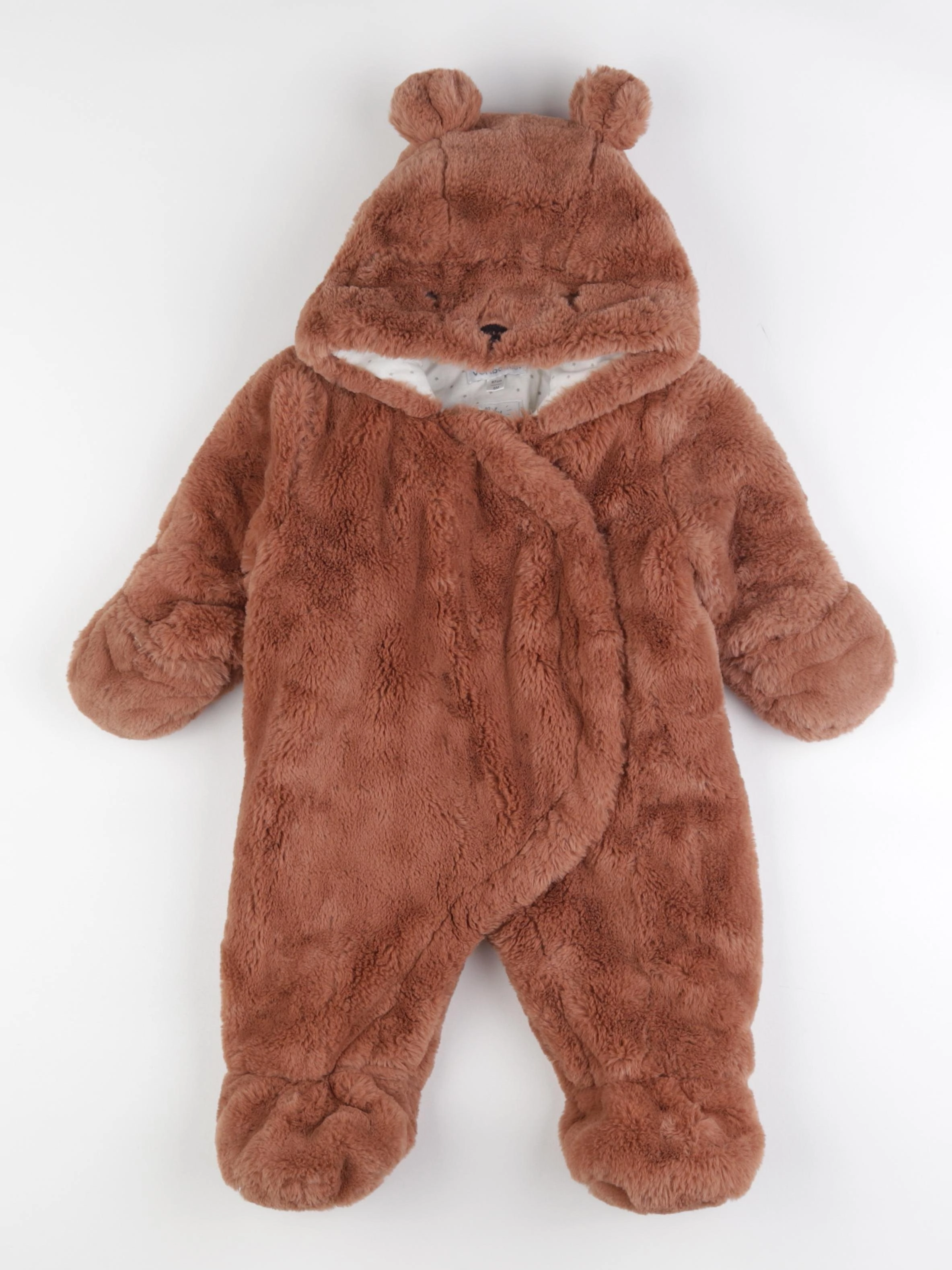 Vertbaudet - combi-pilote marron - 6 mois