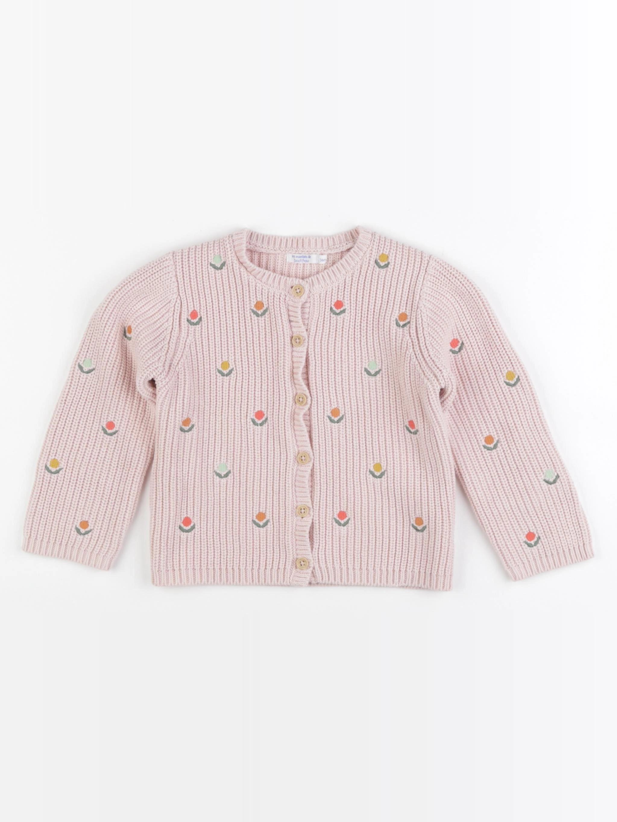 Boutchou - gilet rose - 36 mois