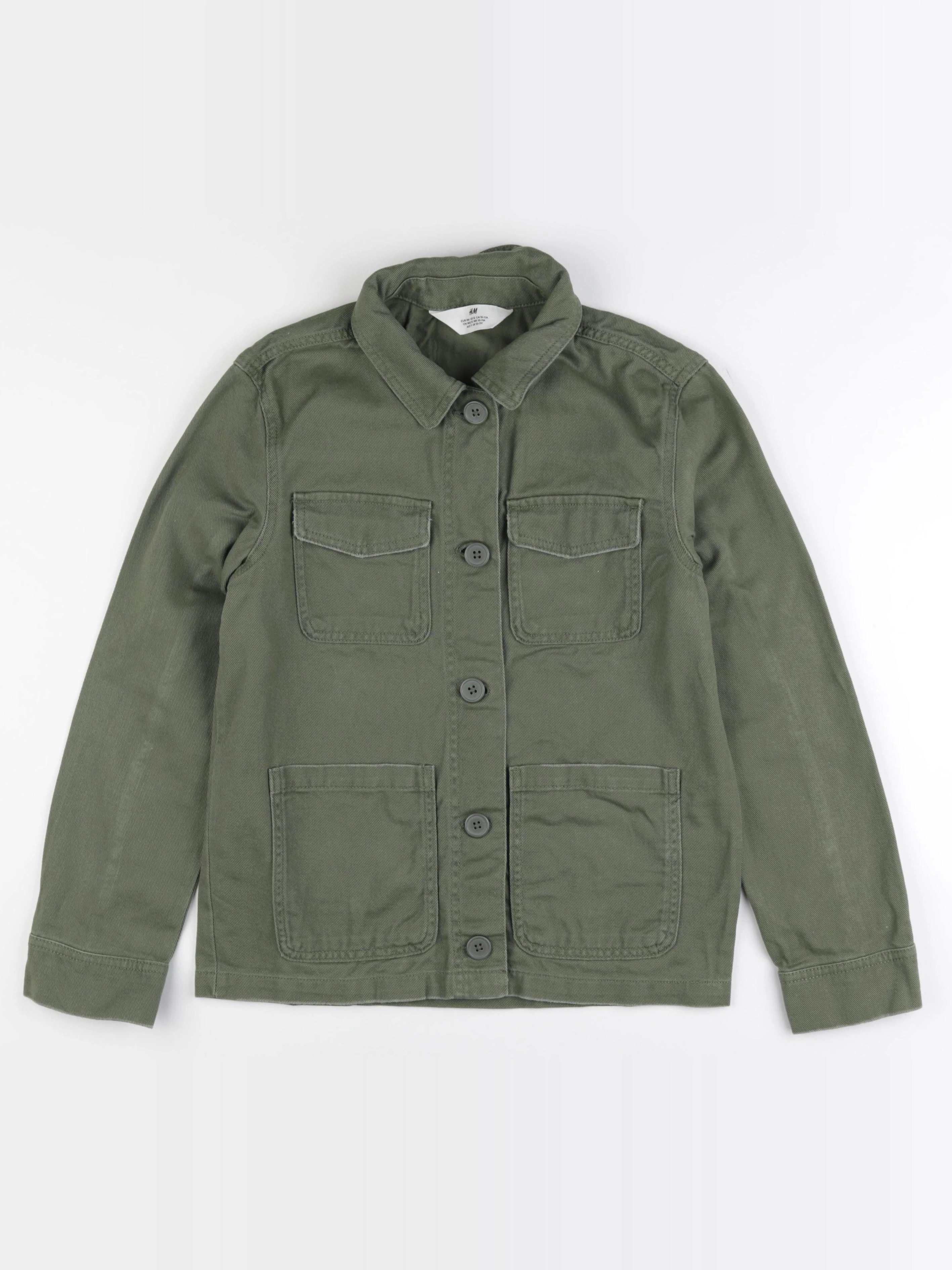 H&M - veste vert - 10/11 ans