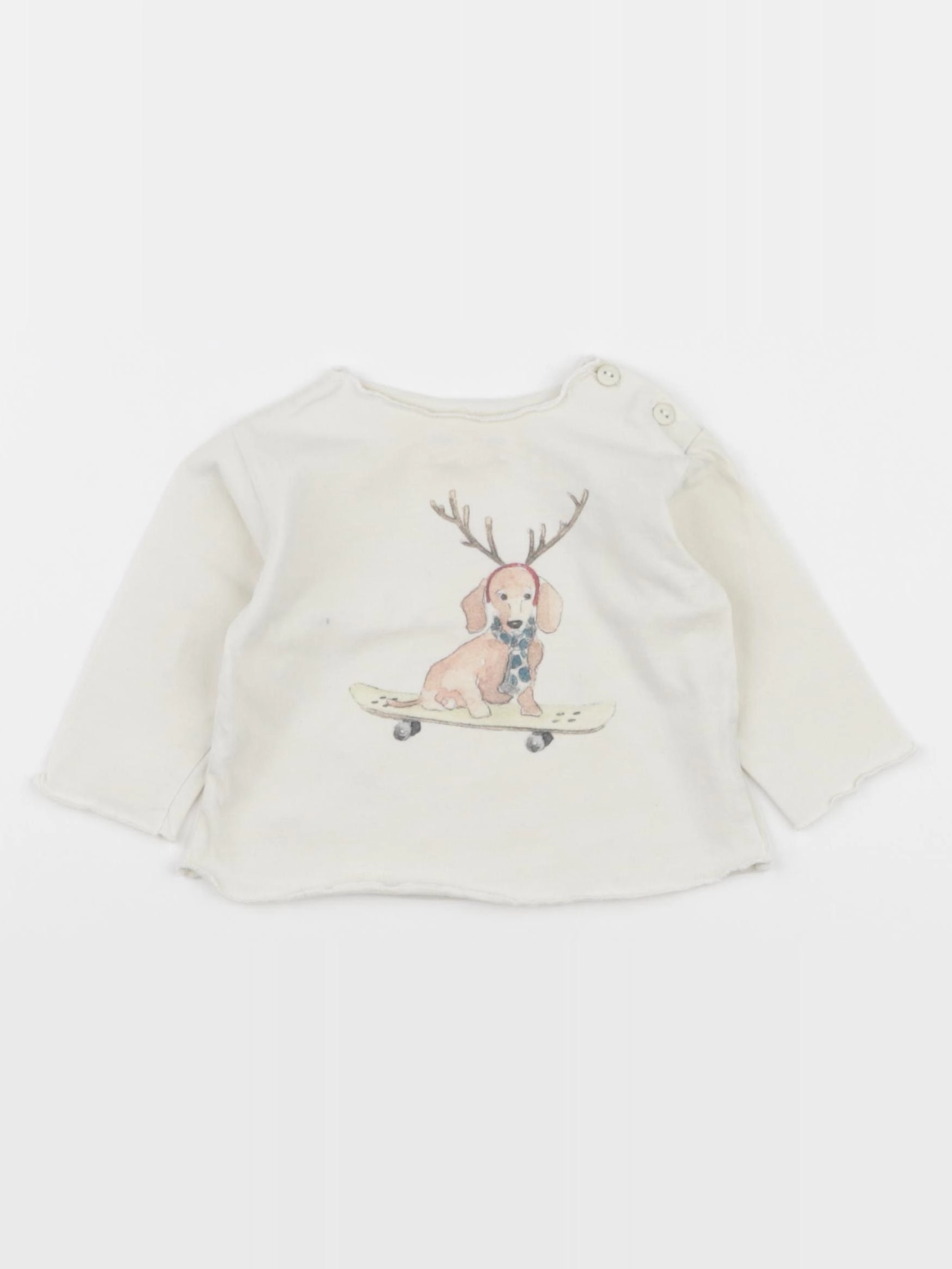 Arsène et les pipelettes - tee-shirt beige - 6 mois
