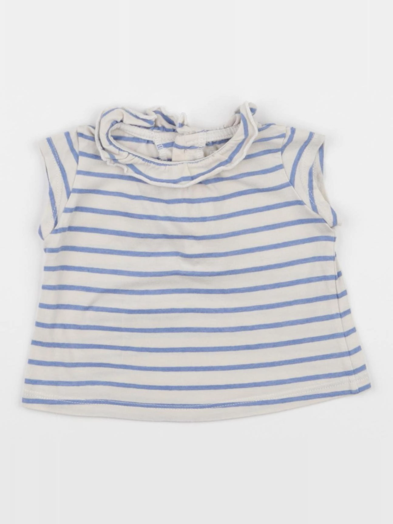 Arsène et les pipelettes - tee-shirt beige, bleu - 3 mois