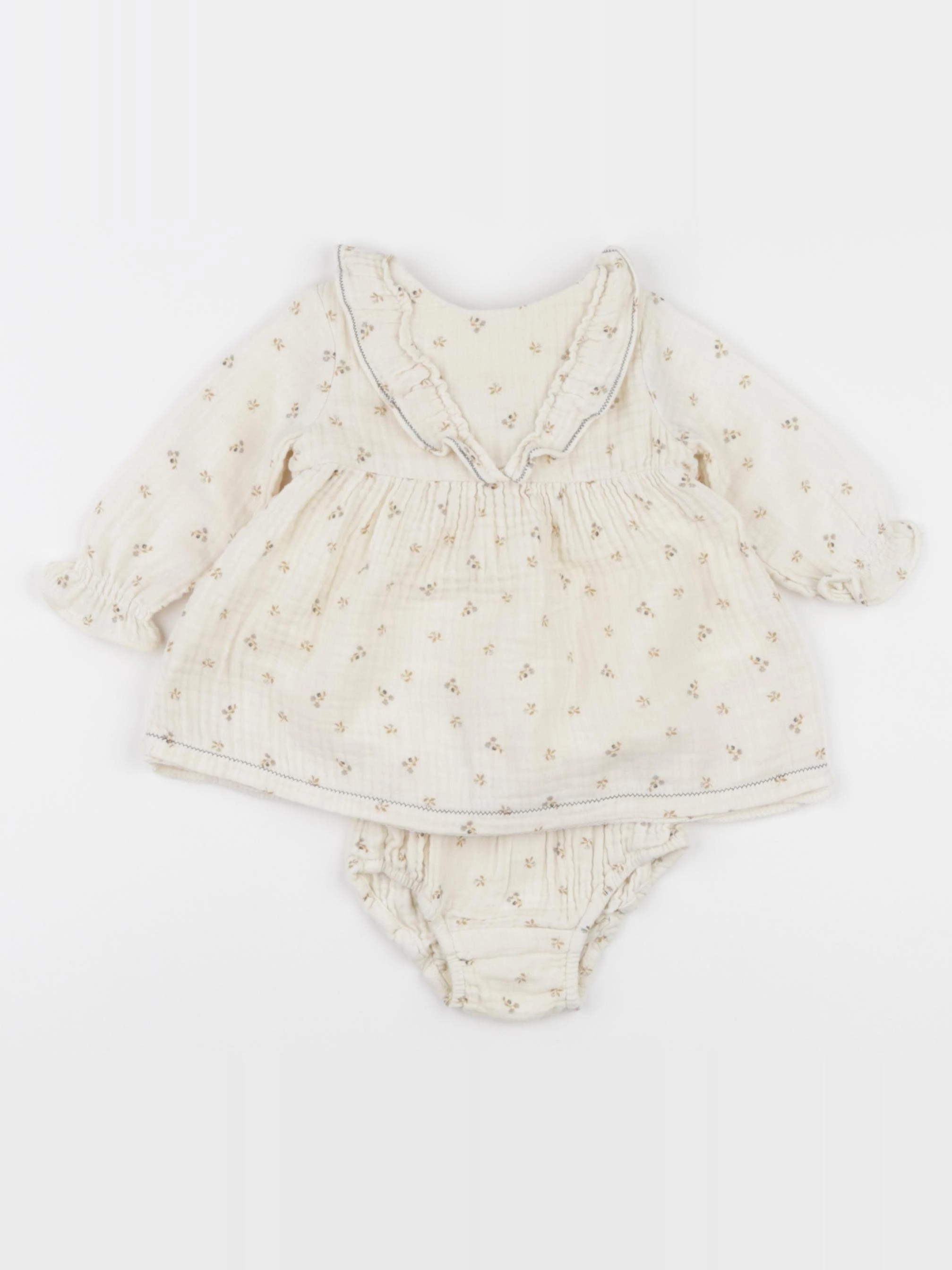 Zara - robe beige - 3/6 mois