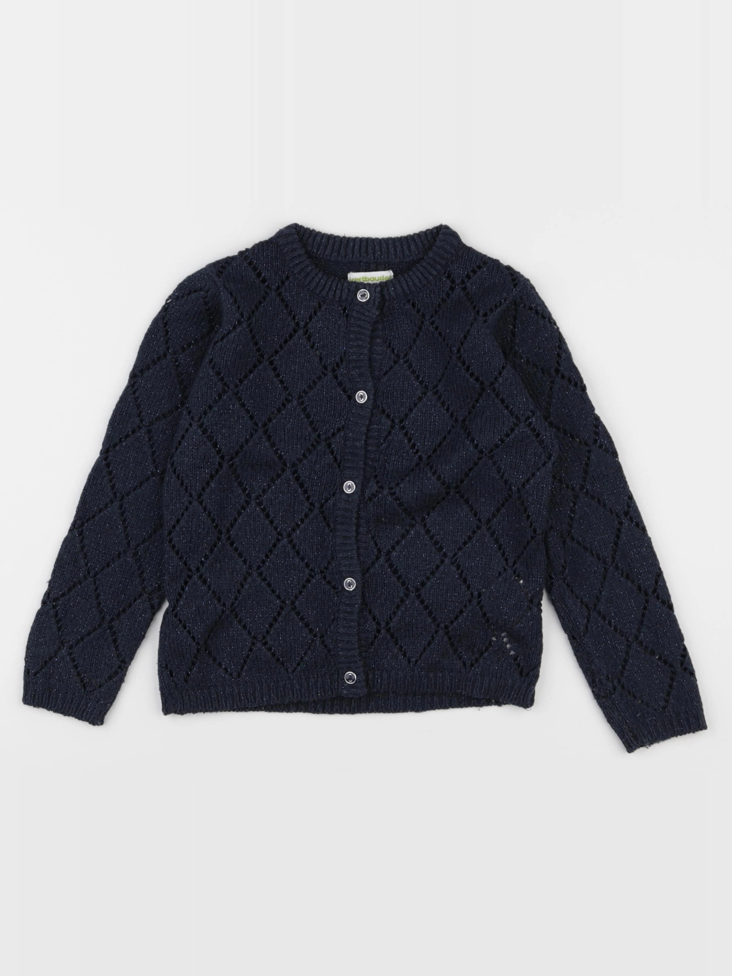 Vertbaudet - gilet bleu - 4 ans